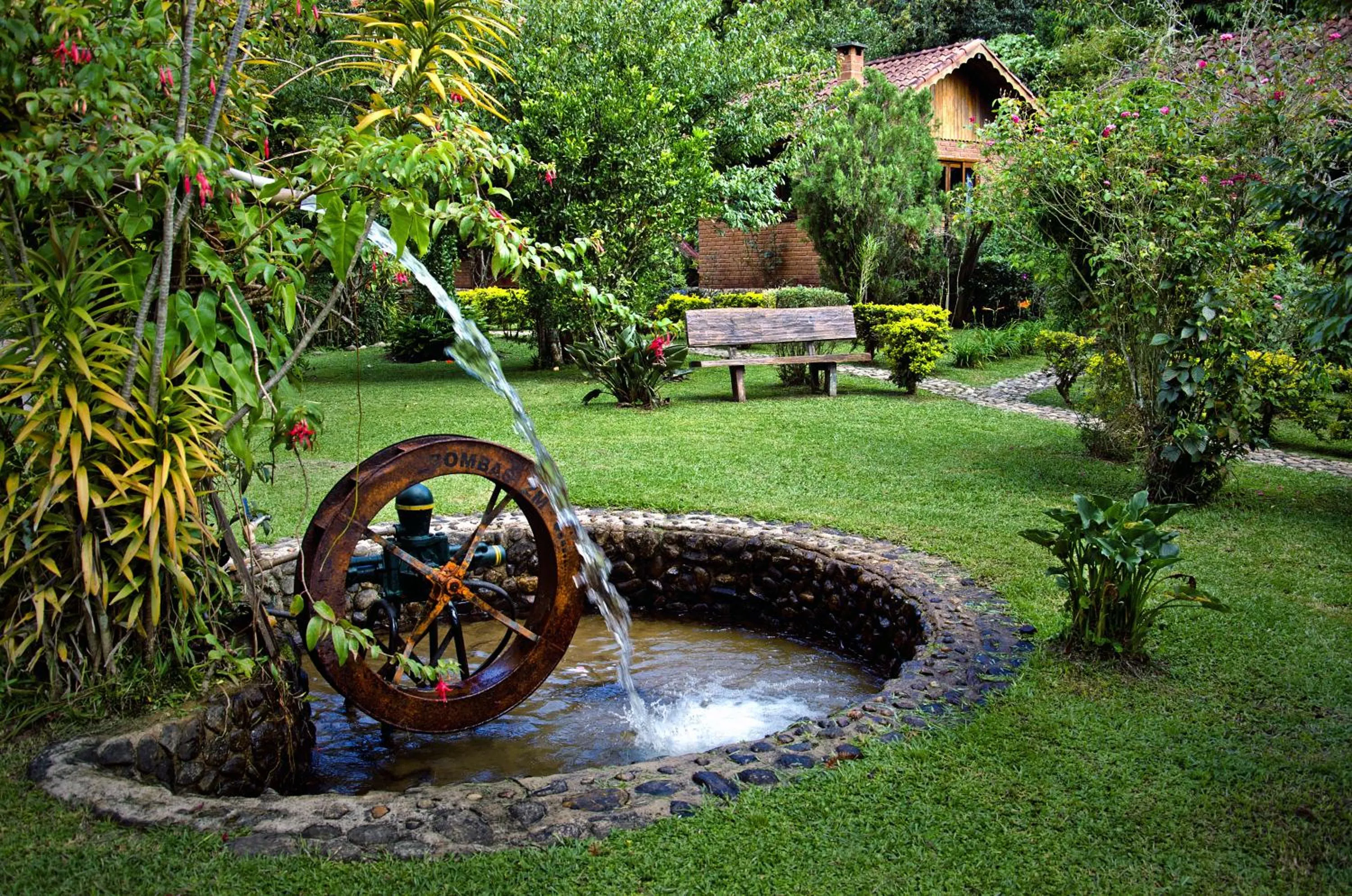 Garden view in Pousada Das Araucárias