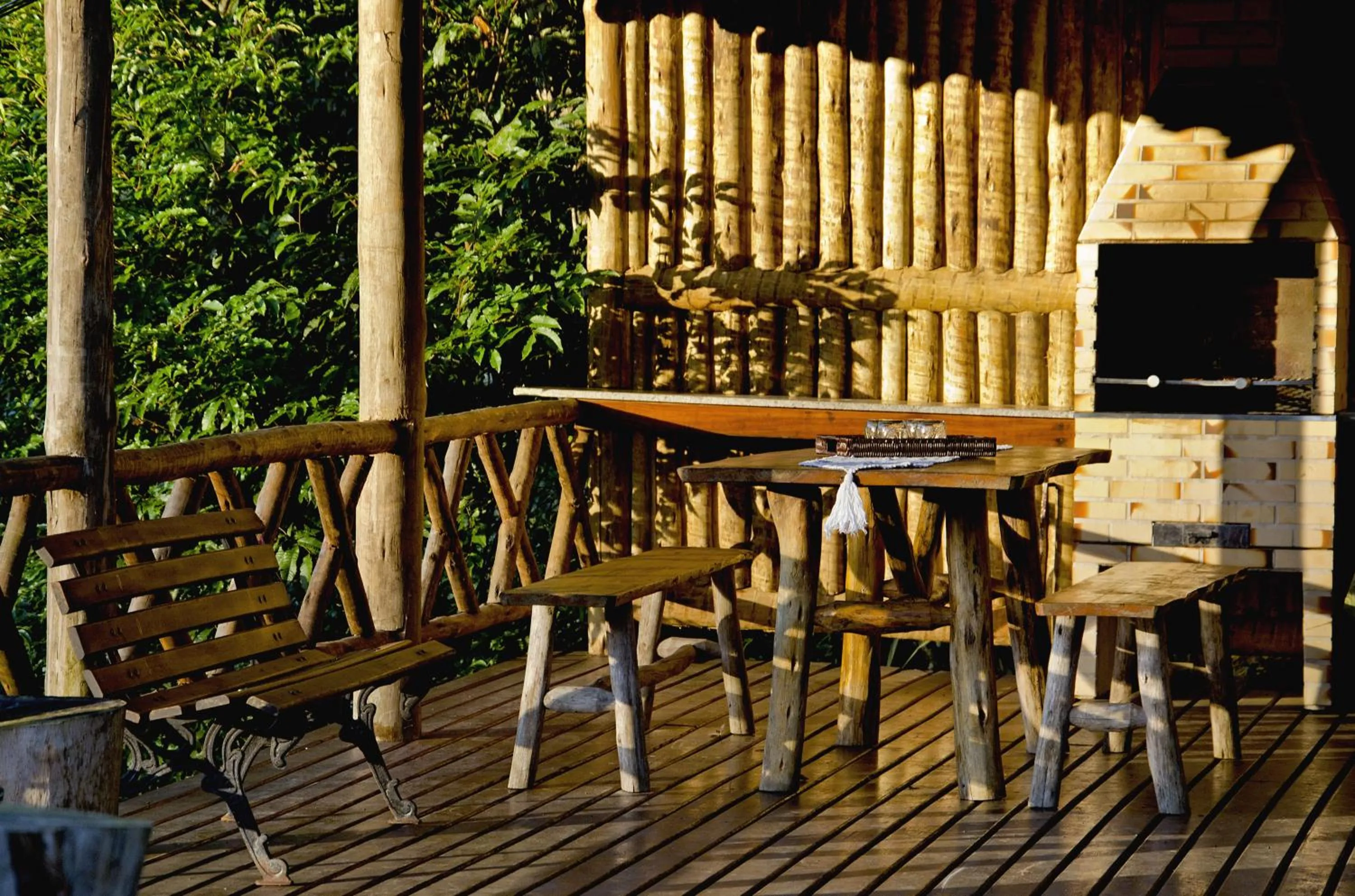 BBQ facilities in Pousada Das Araucárias