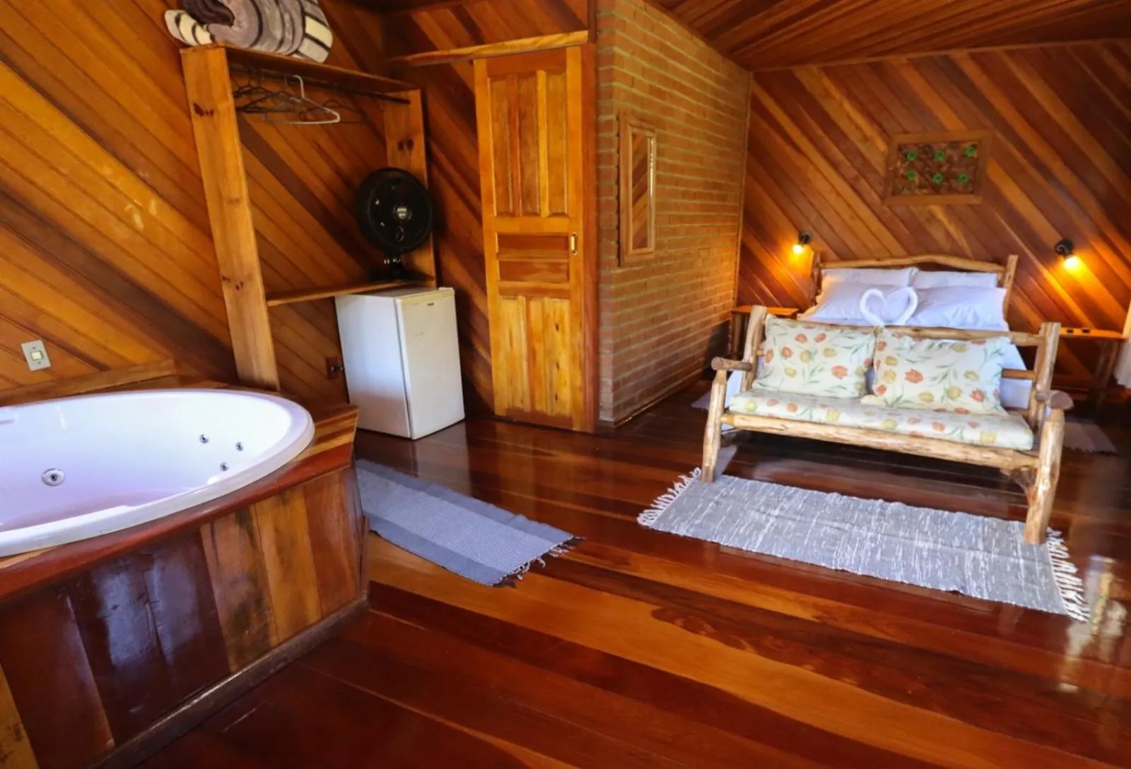 Bed in Pousada Das Araucárias
