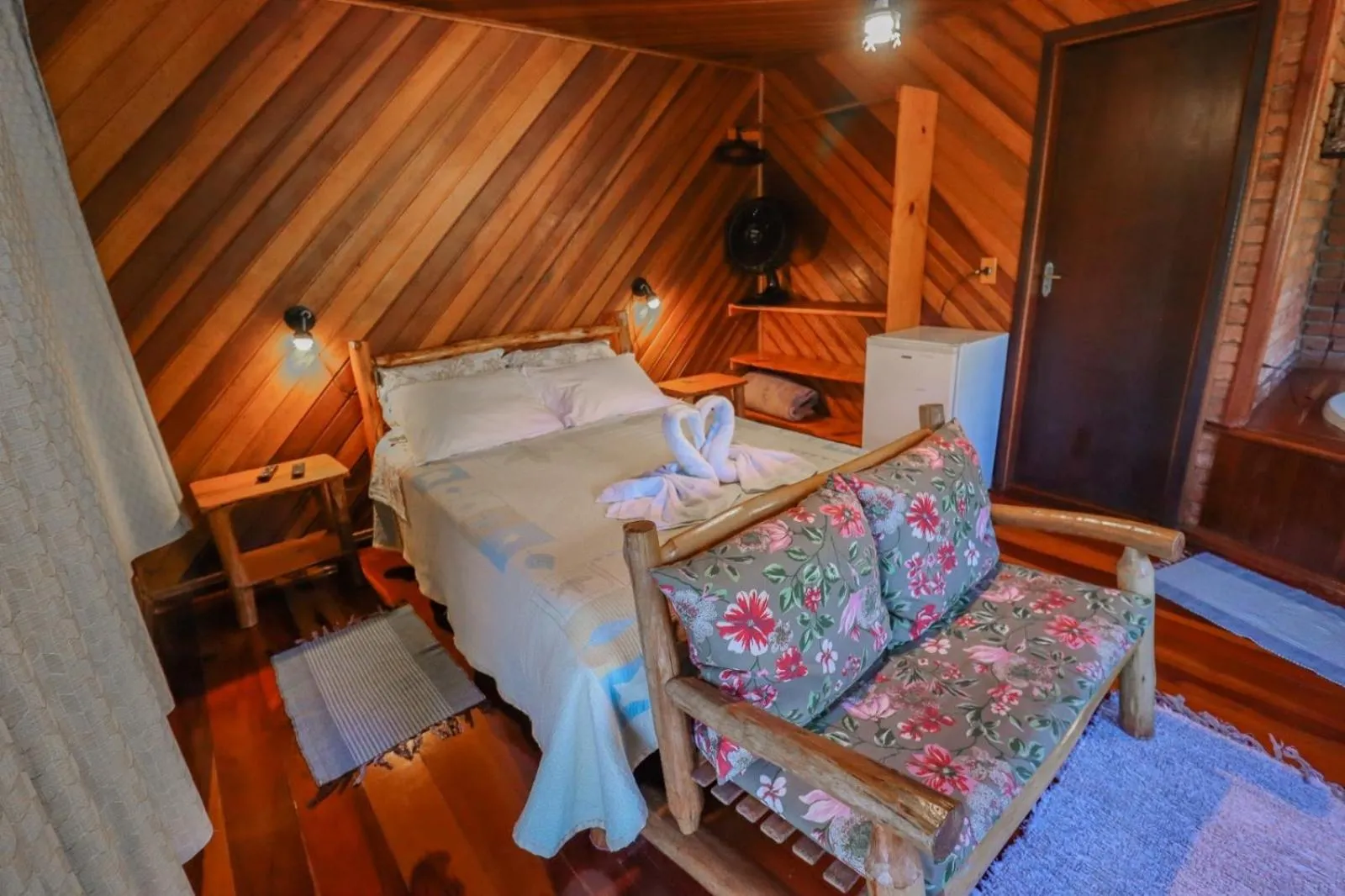 Bed in Pousada Das Araucárias