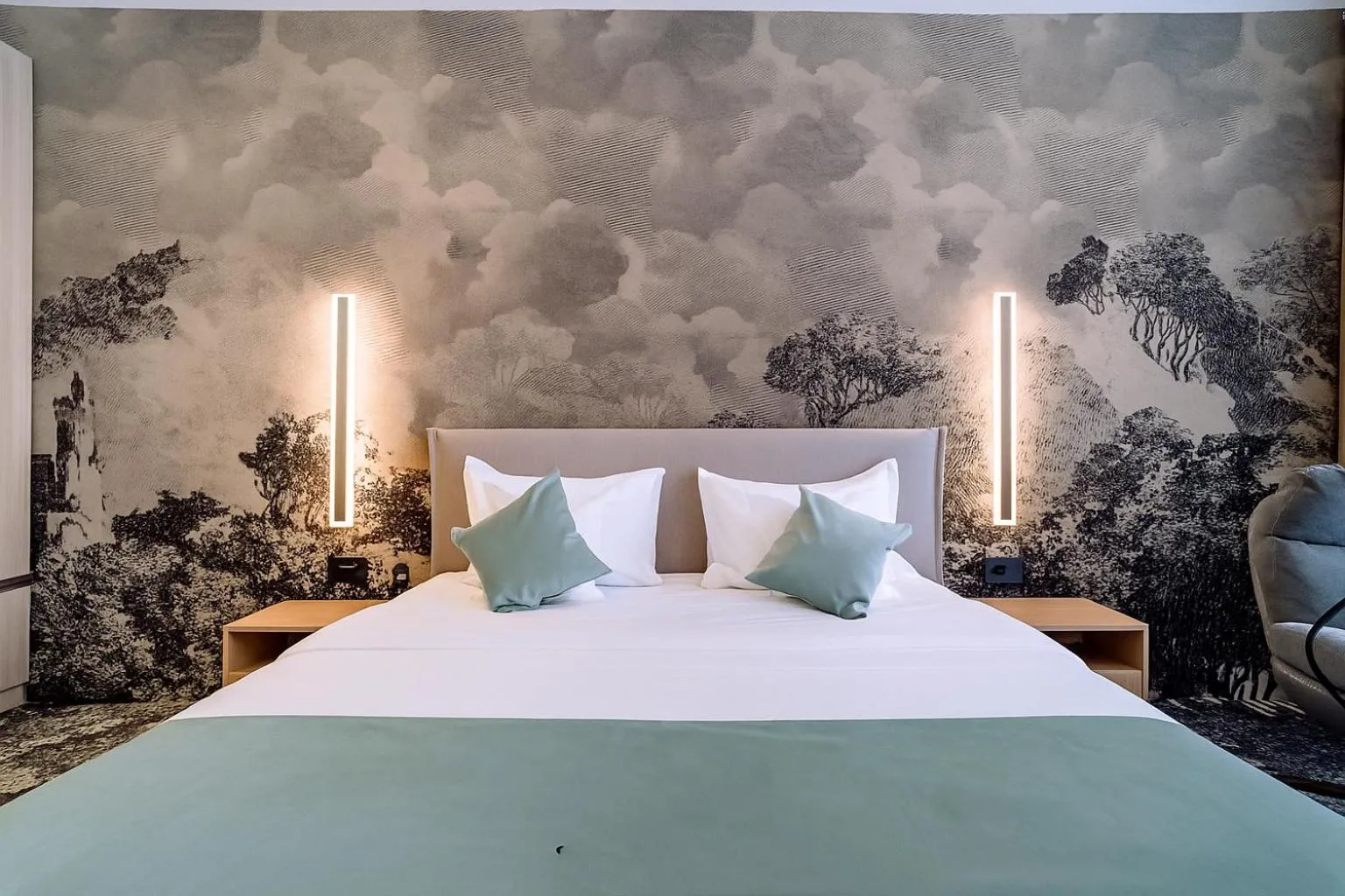 Bed in ARIS Boutique Hotel & SPA