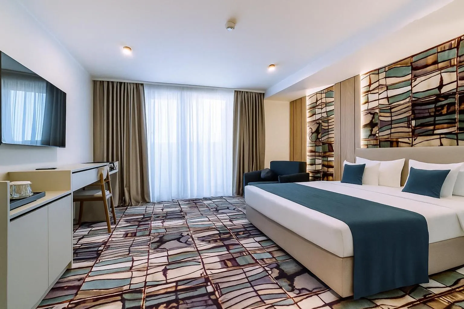 Photo of the whole room, Bed in ARIS Boutique Hotel & SPA