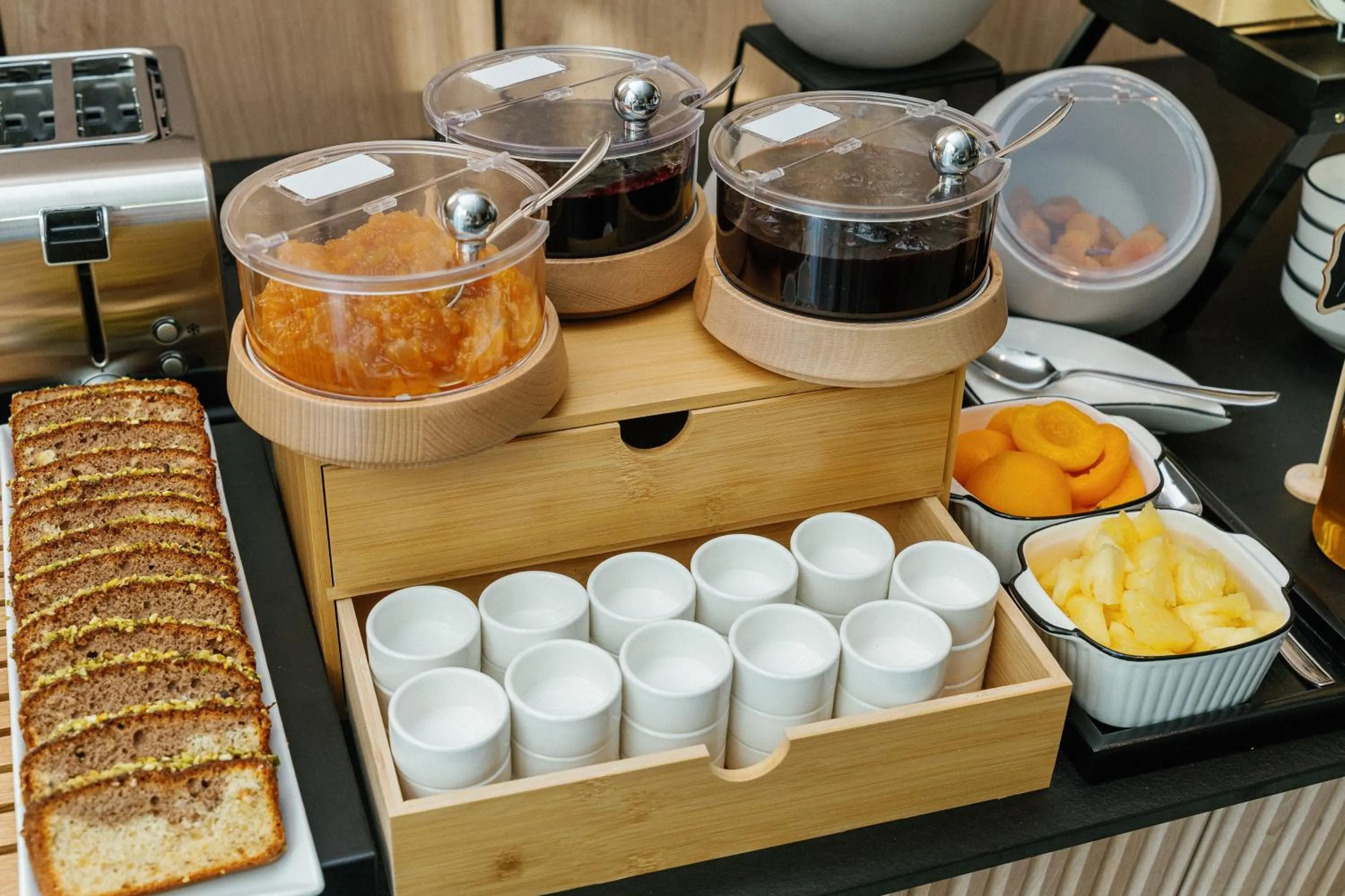 Buffet breakfast in ARIS Boutique Hotel & SPA