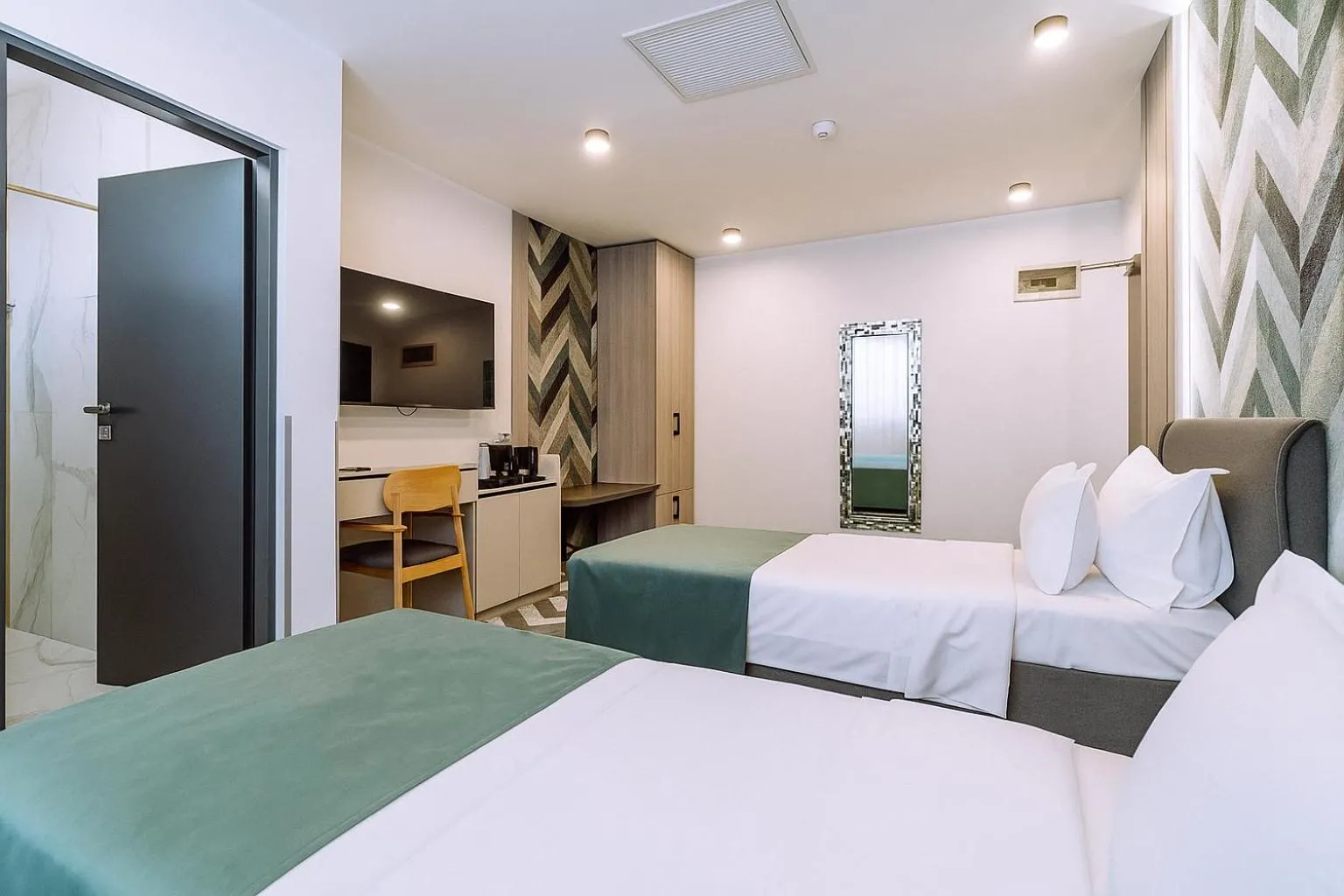 Photo of the whole room, Bed in ARIS Boutique Hotel & SPA