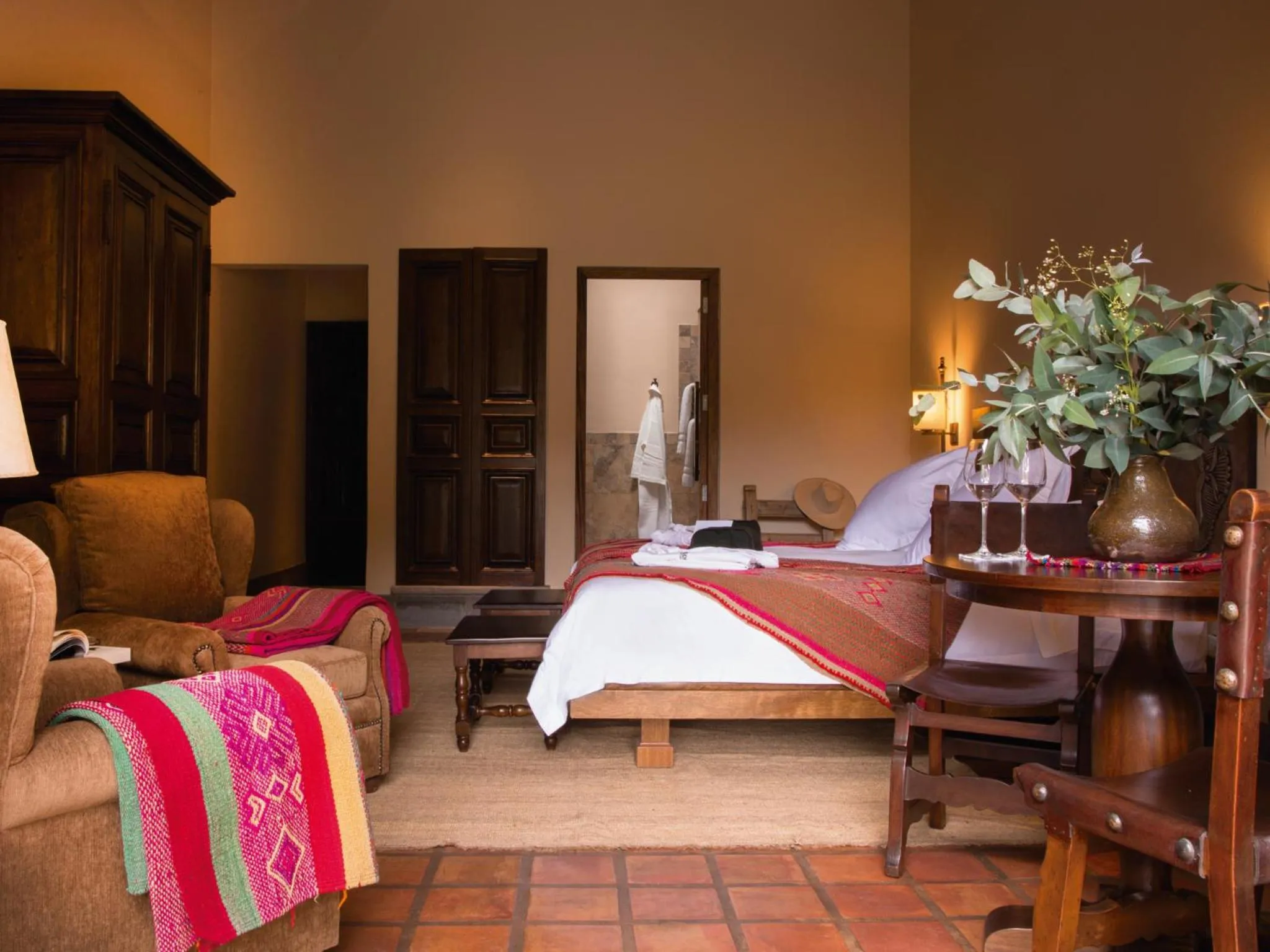 Bedroom, Bed in Inkaterra Hacienda Urubamba