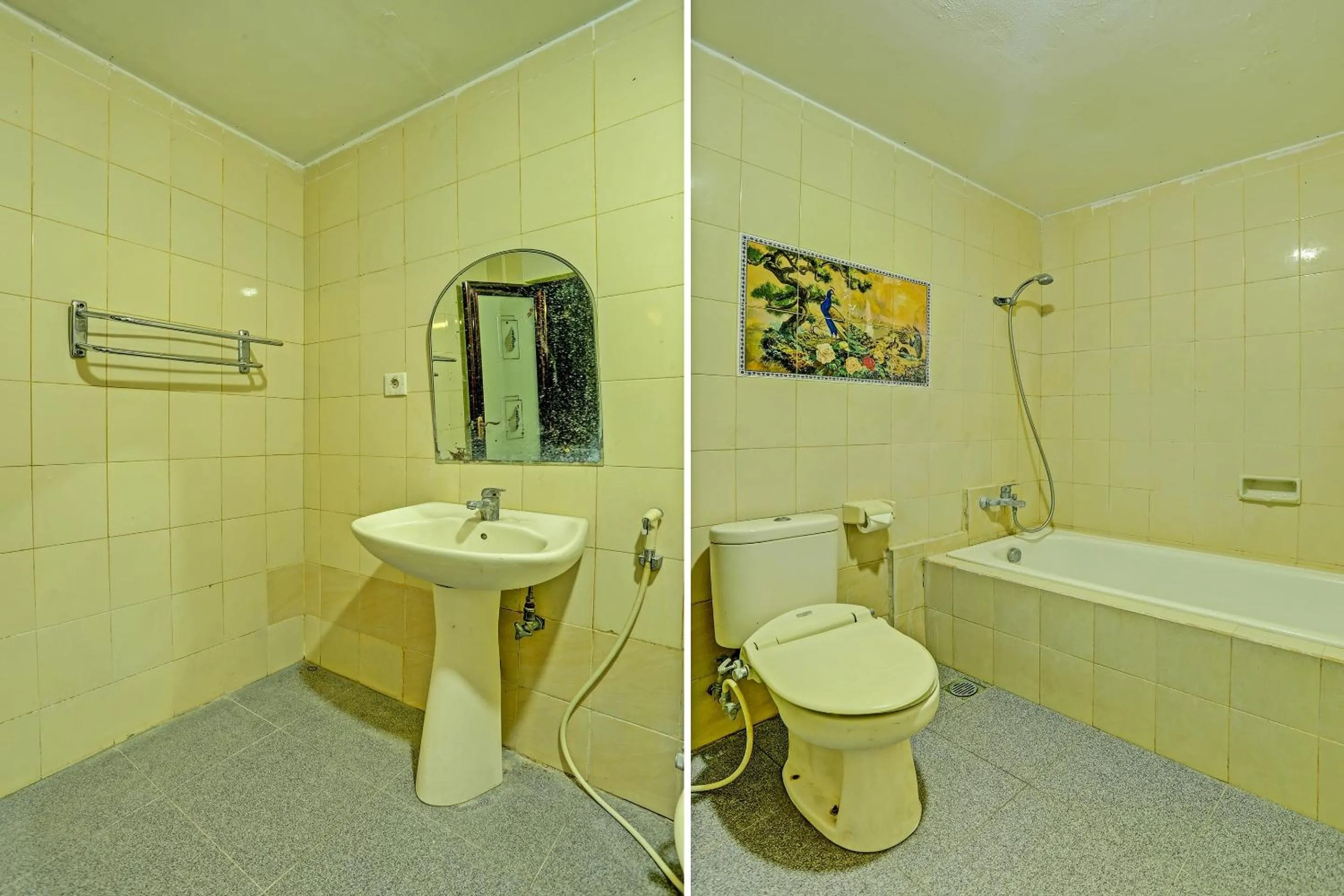 Bathroom in Collection O 91081 New Arena Hotel