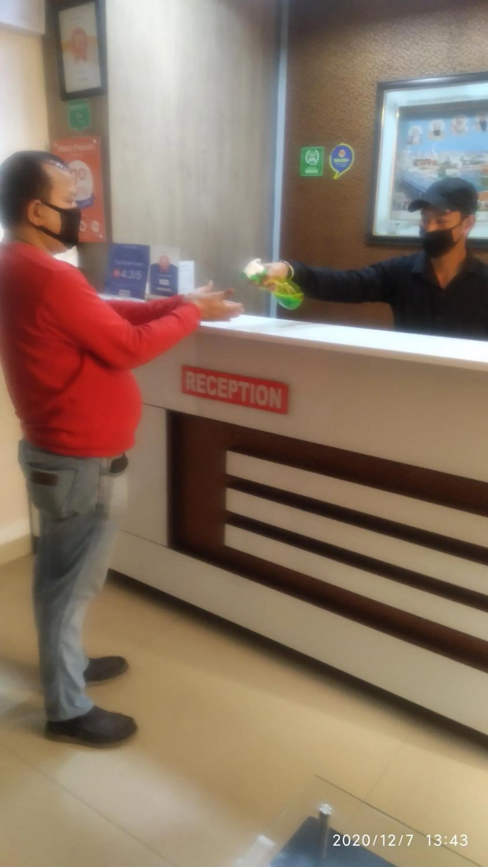 Lobby or reception in Hotel Popular