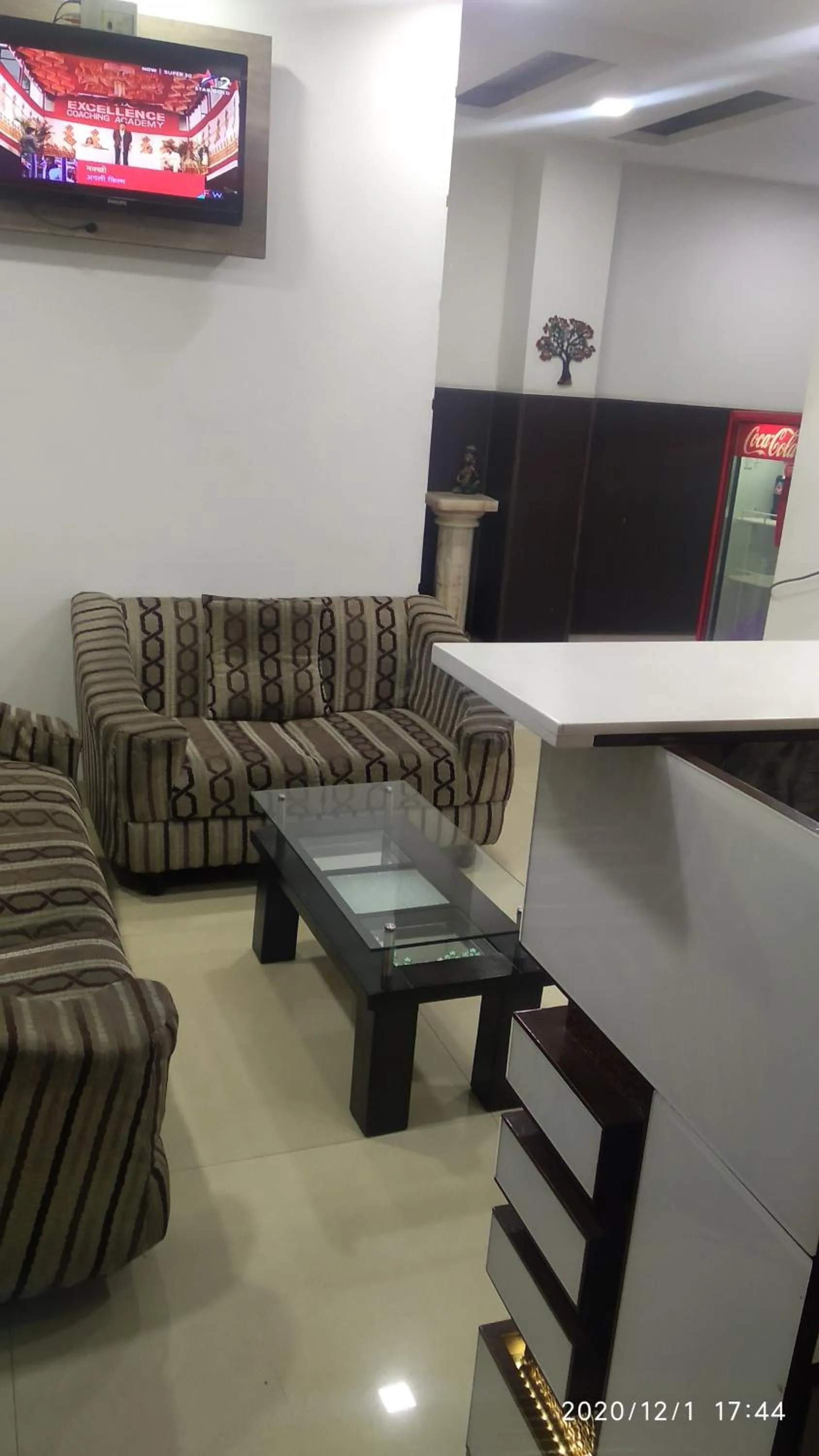 Seating area in Hotel Popular