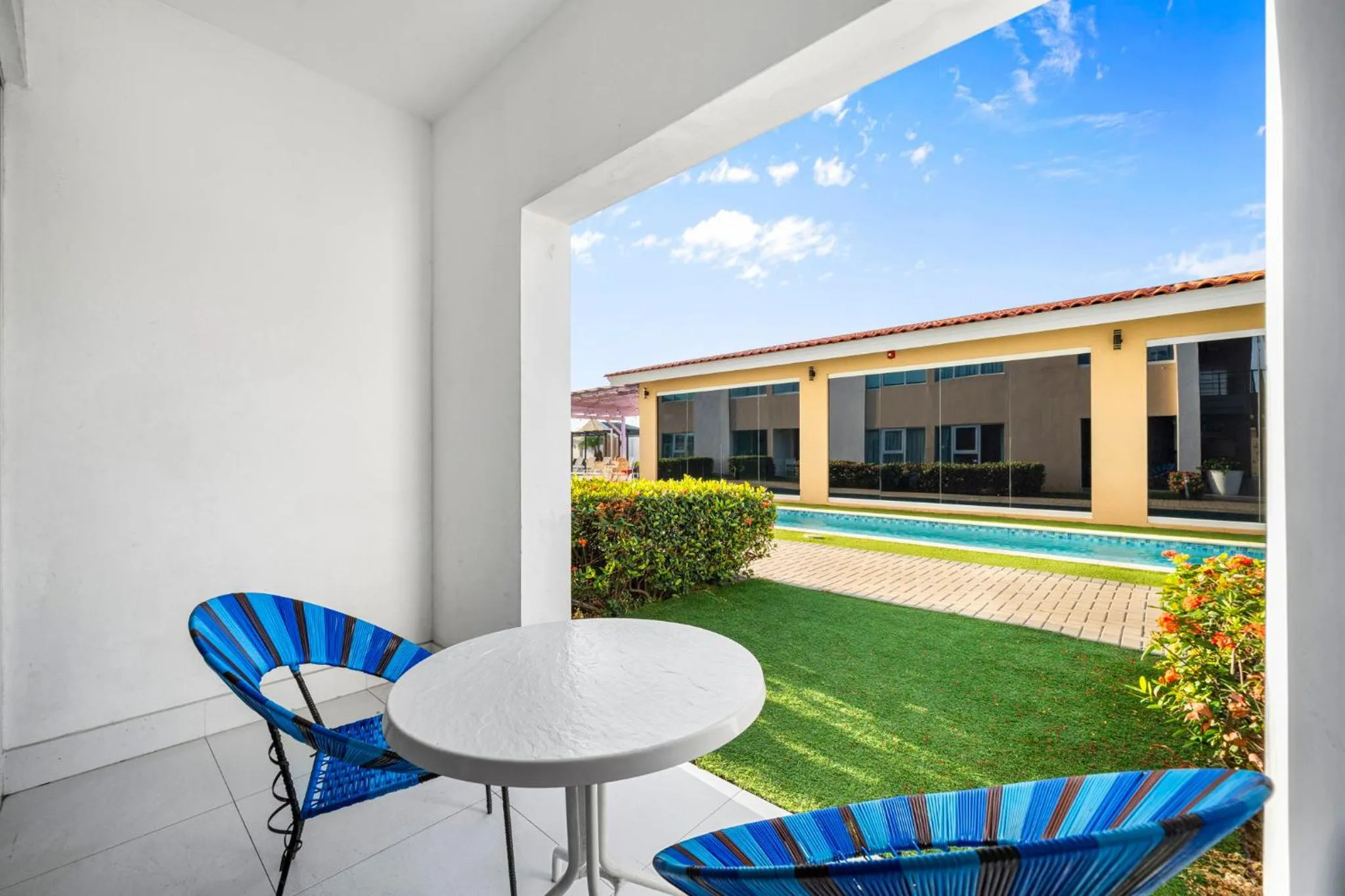 Patio in Aruba's Life Residences