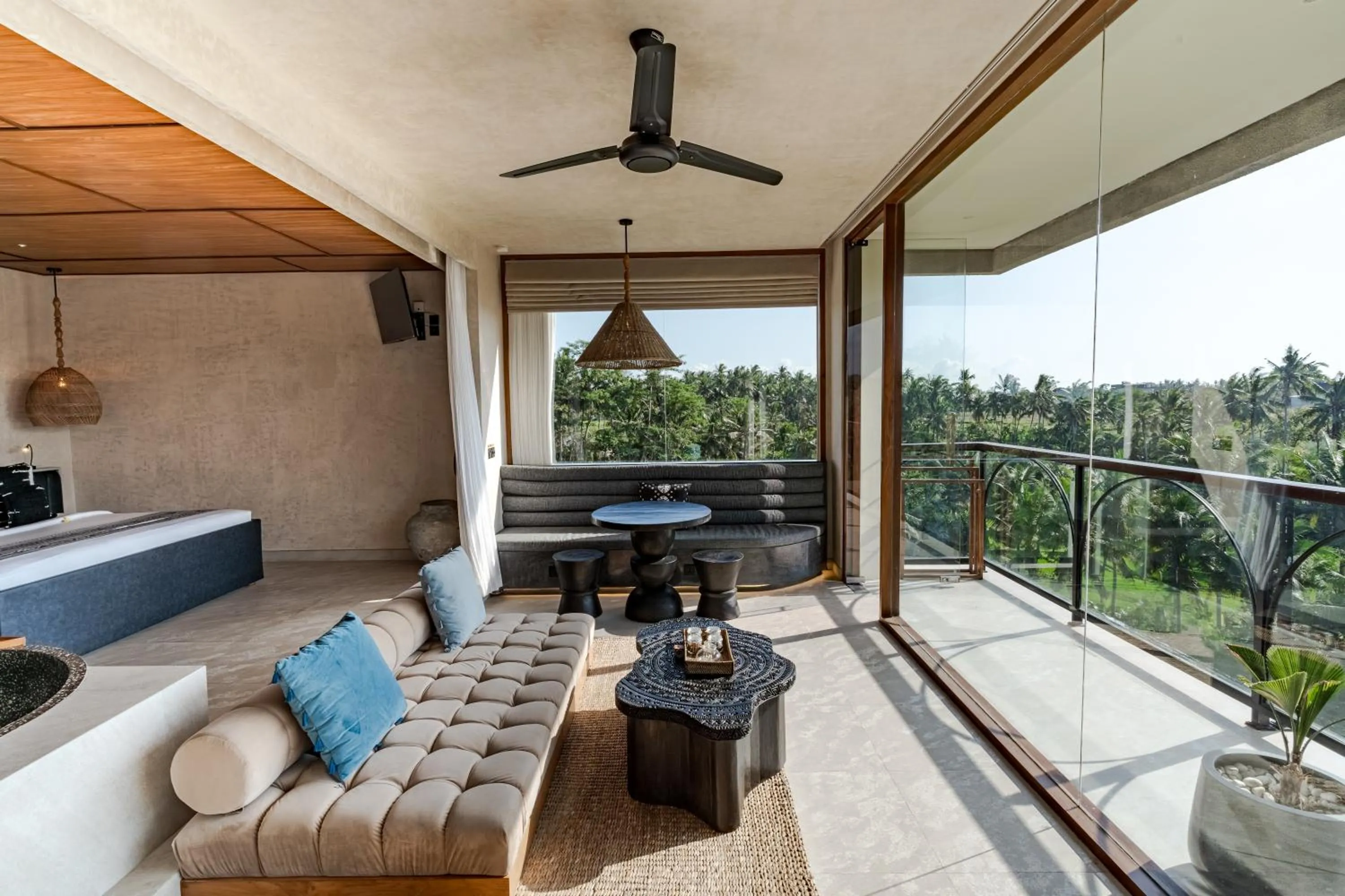 Living room in Soulshine Resort Ubud, Bali