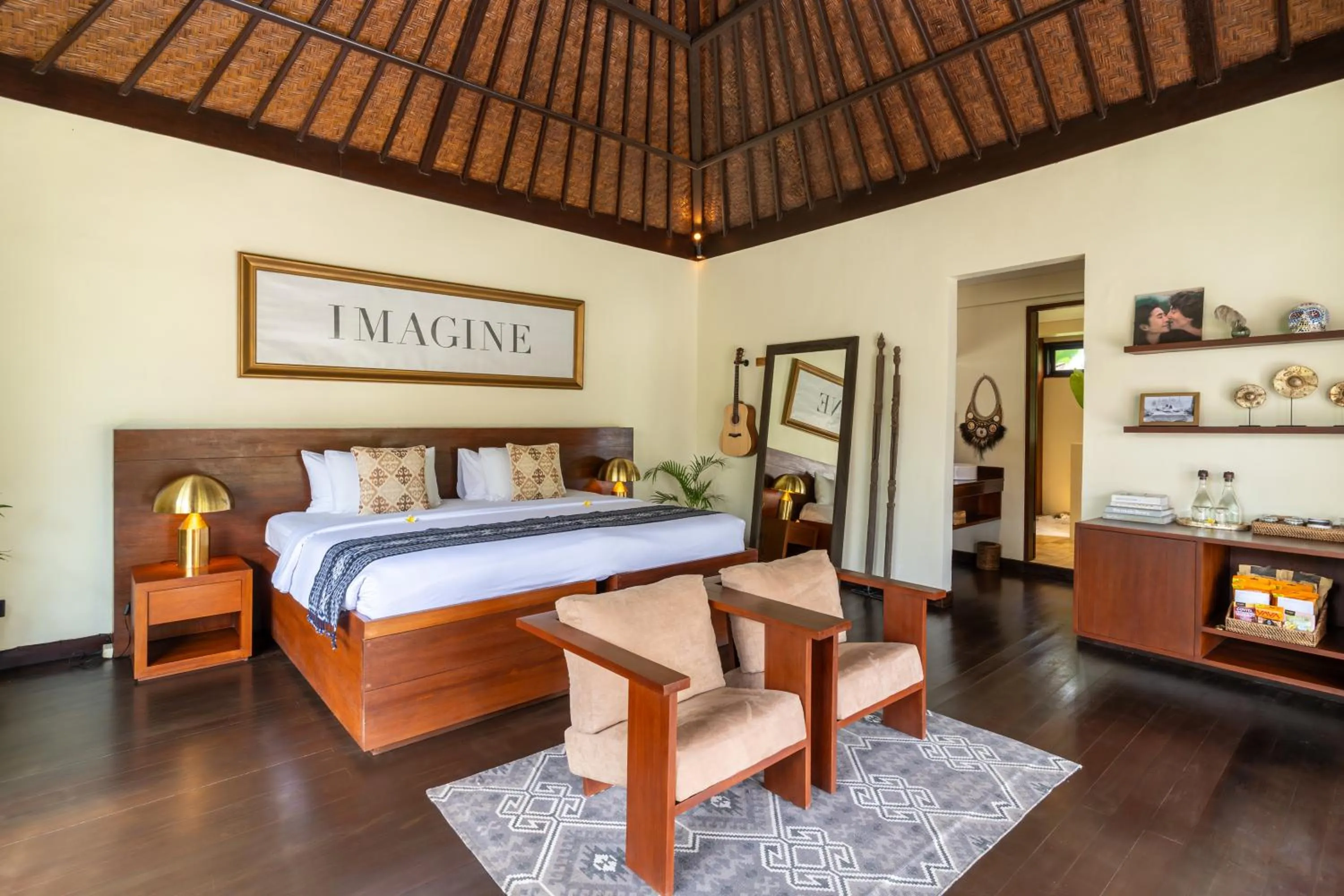 Bed in Soulshine Resort Ubud, Bali