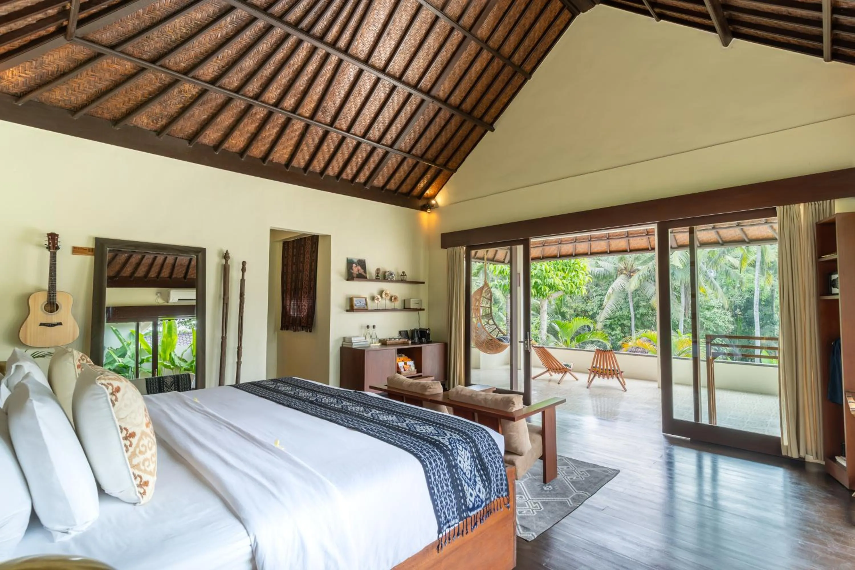 View (from property/room), Bed in Soulshine Resort Ubud, Bali