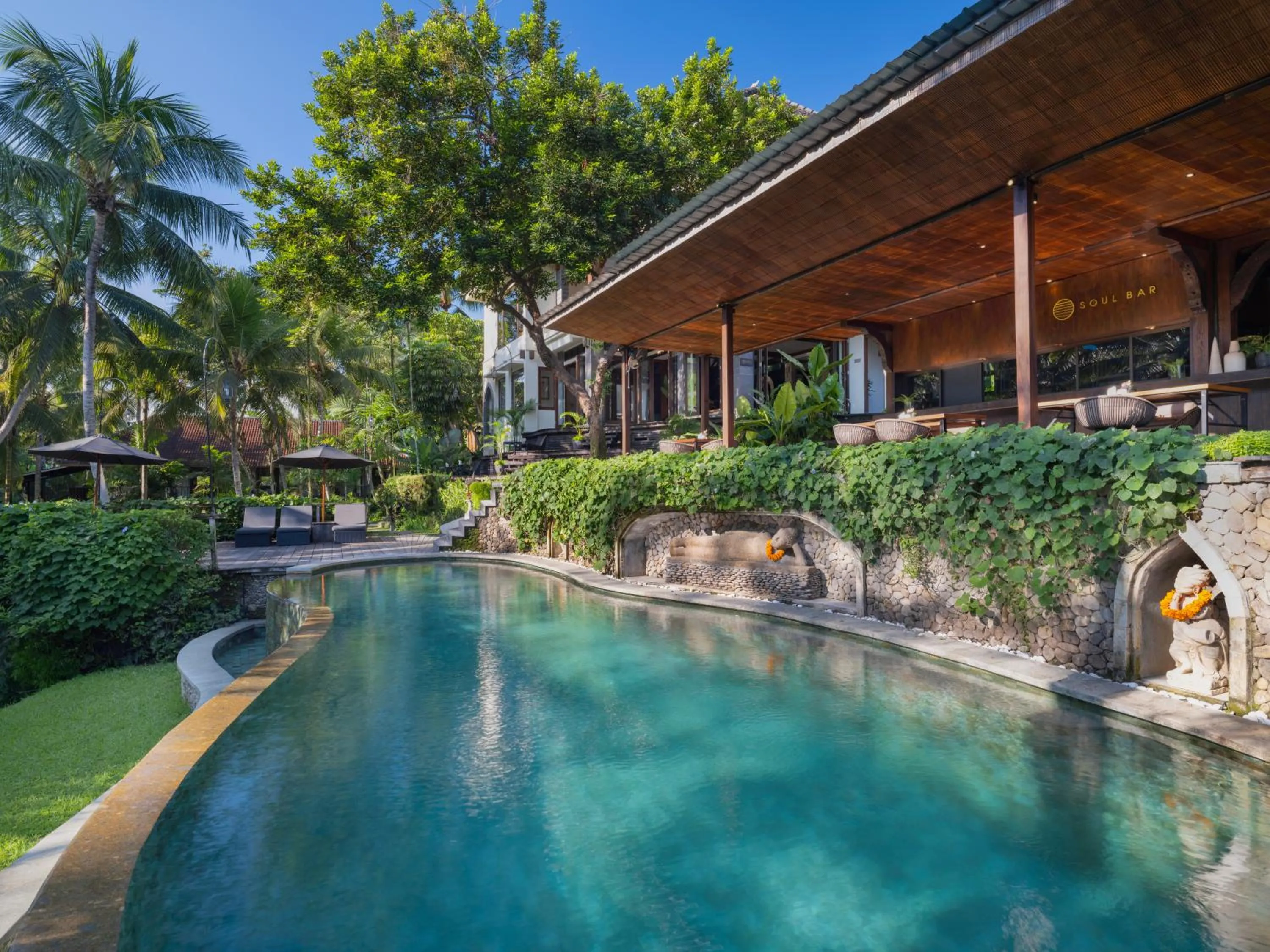 Property building in Soulshine Resort Ubud, Bali
