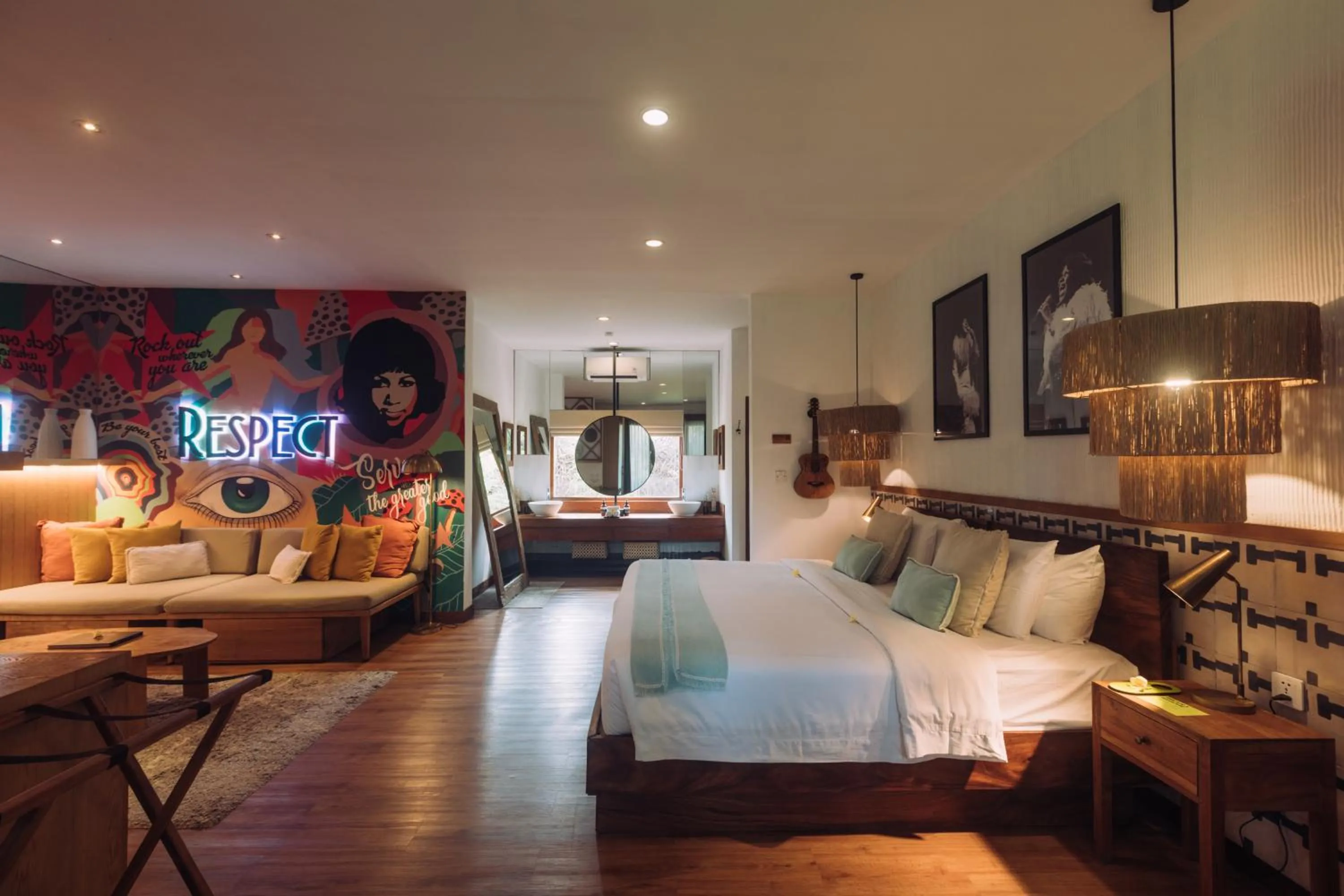 Bedroom, Bed in Soulshine Resort Ubud, Bali