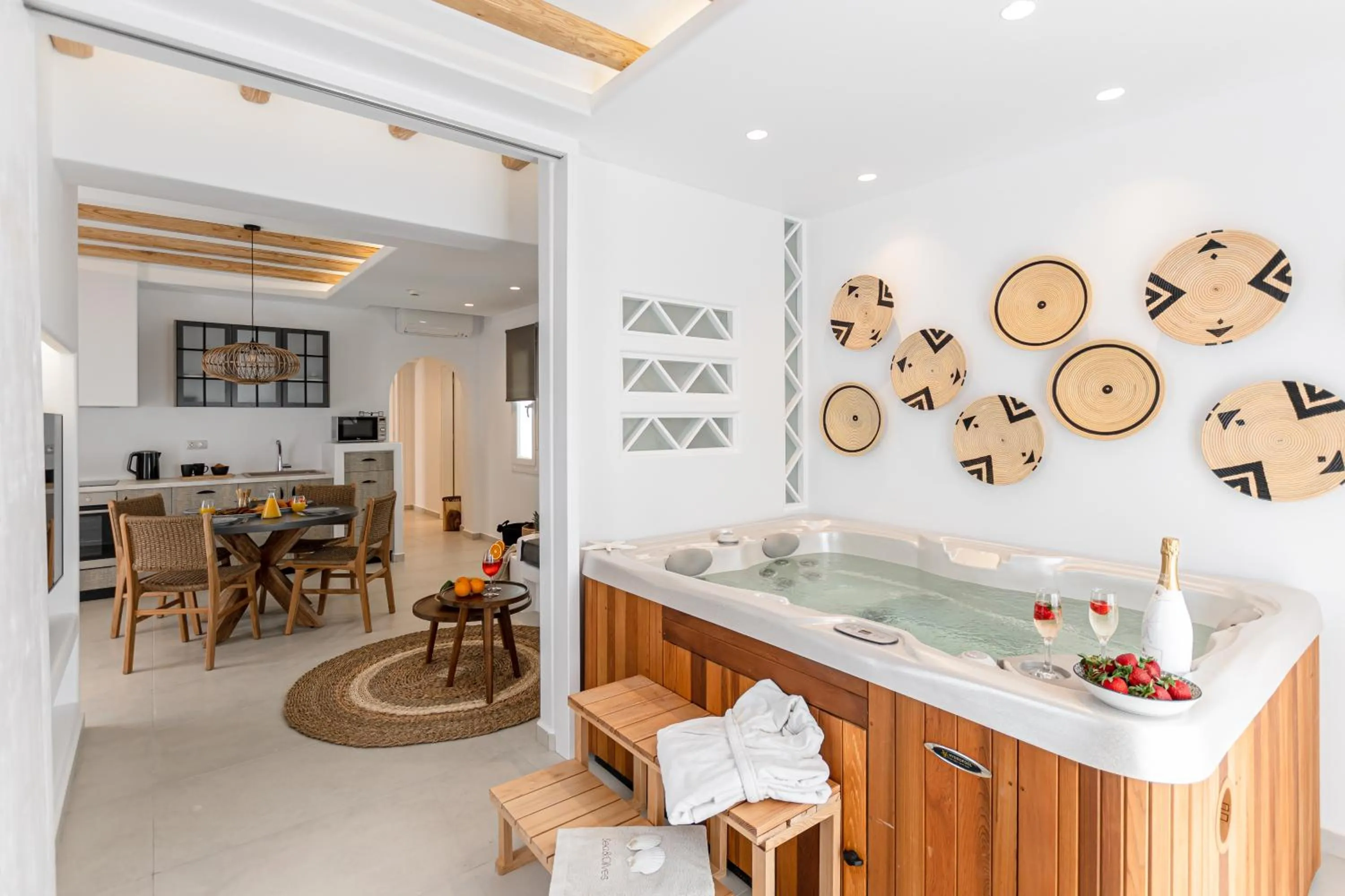 Seating area in Sea & Olives Suites Hotel and Villas