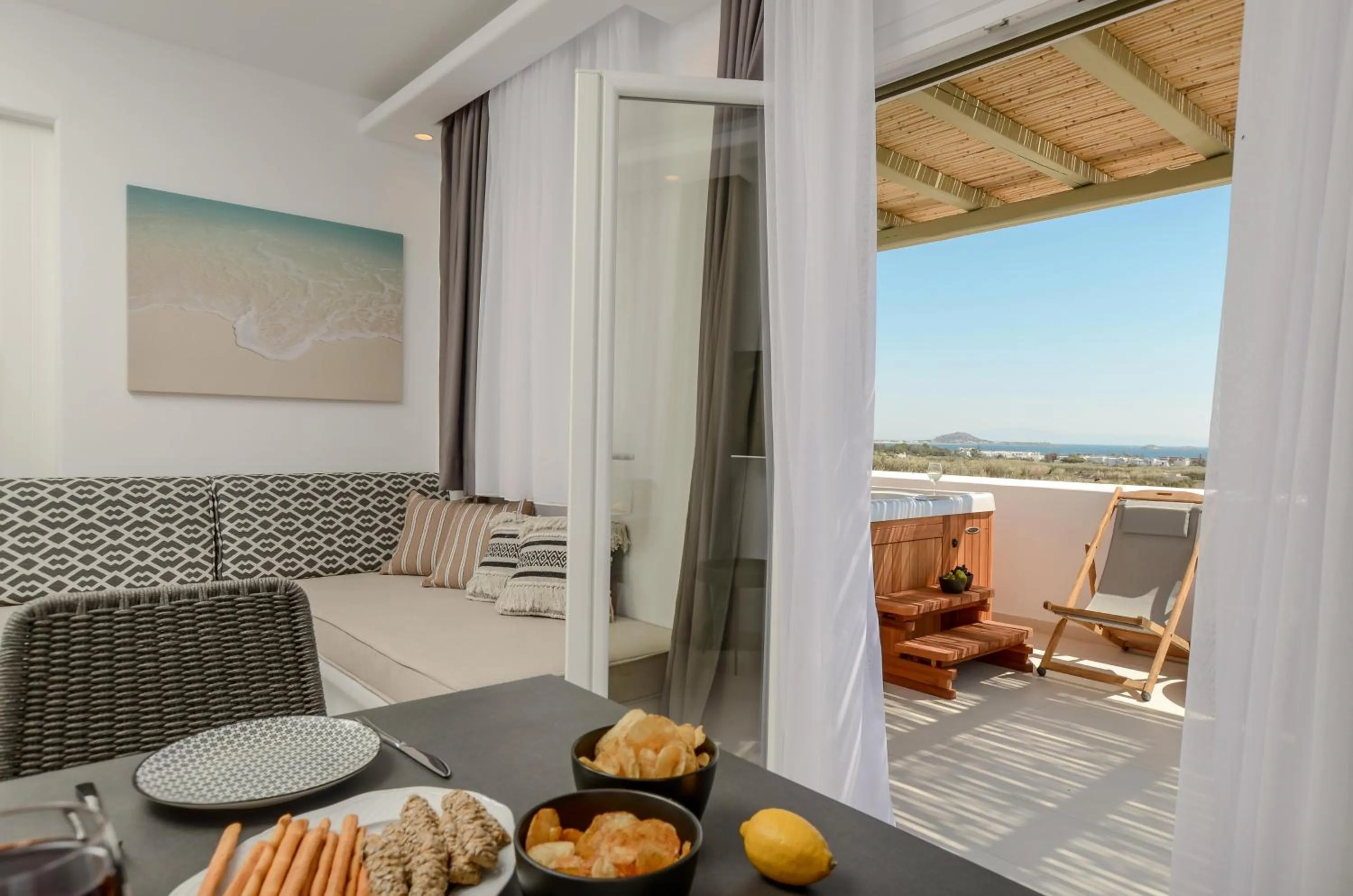 Balcony/Terrace in Sea & Olives Suites Hotel and Villas