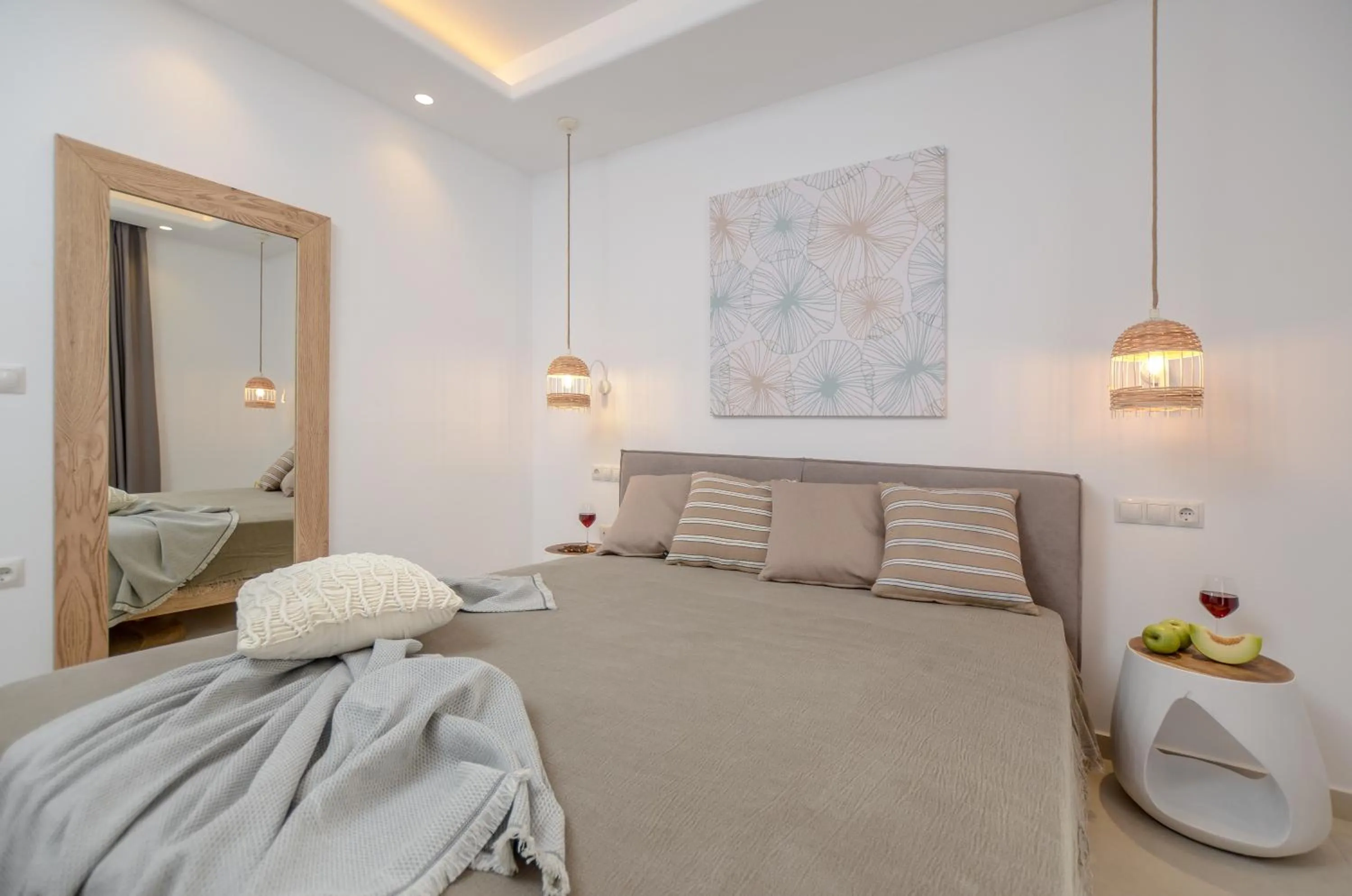 Bedroom, Bed in Sea & Olives Suites Hotel and Villas