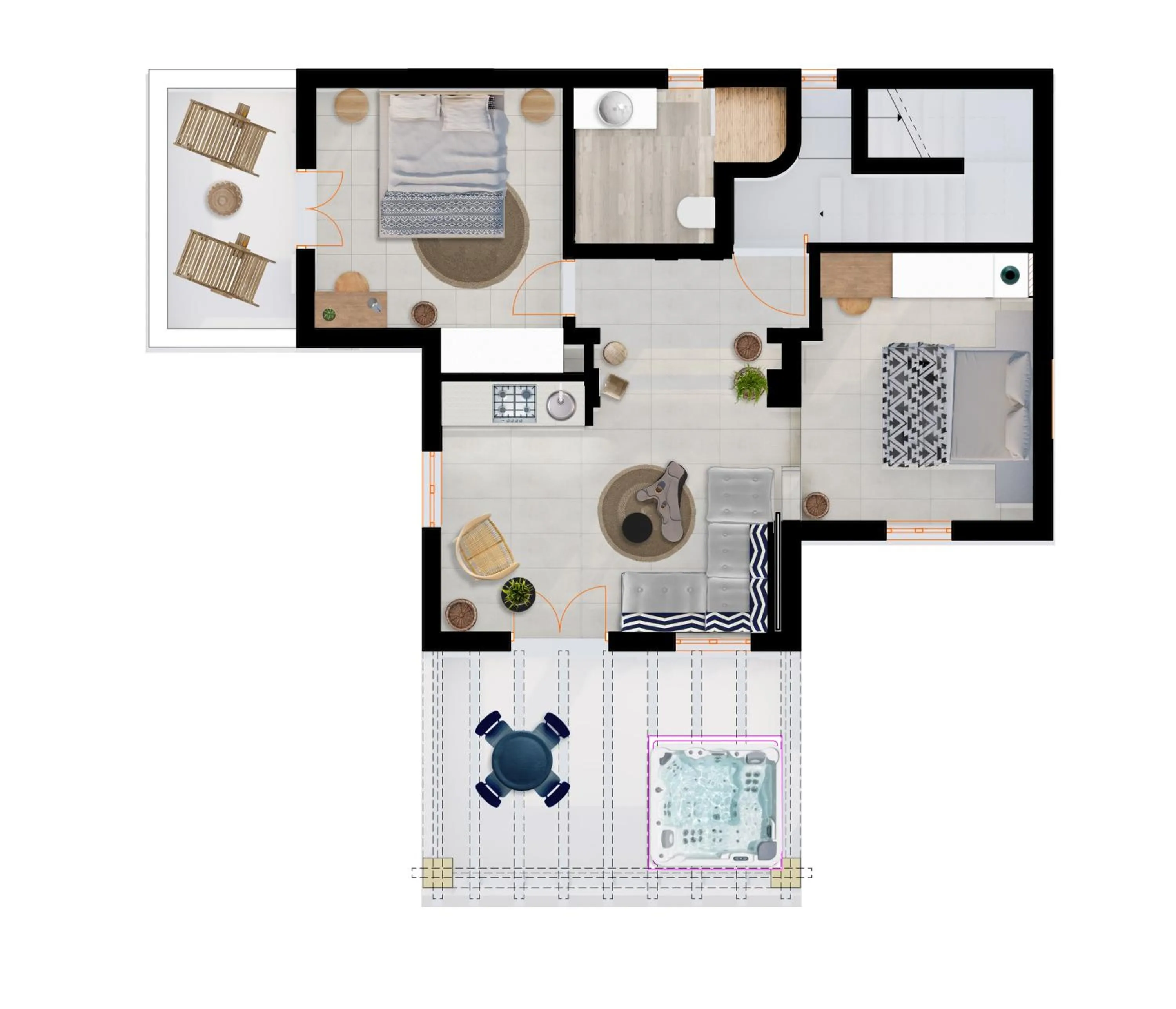 Floor plan in Sea & Olives Suites Hotel and Villas