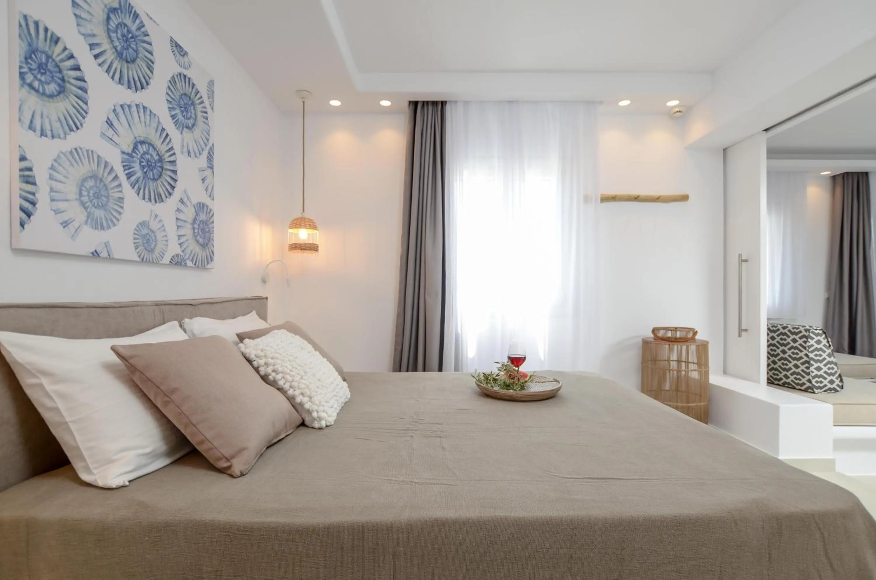 Bedroom, Bed in Sea & Olives Suites Hotel and Villas