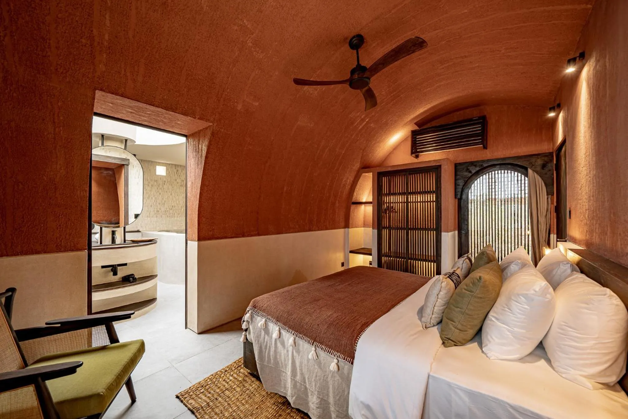 Bed in Bedouin House Pererenan