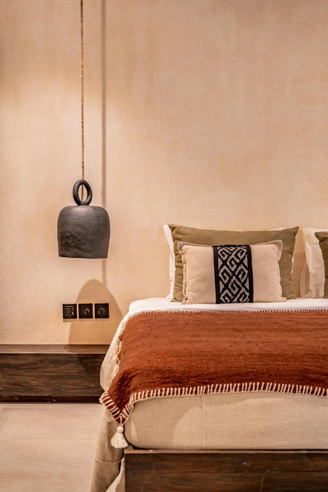 Bed in Bedouin House Pererenan