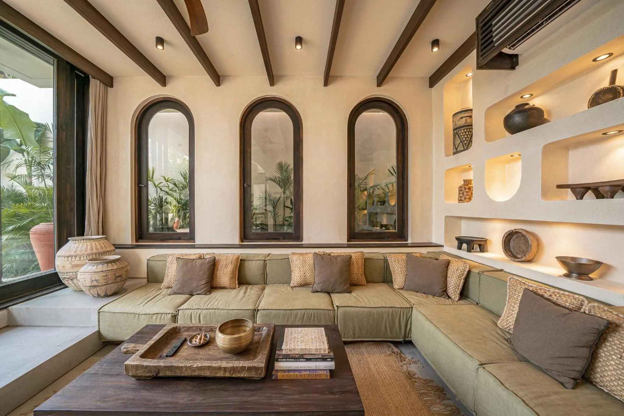 Living room in Bedouin House Pererenan