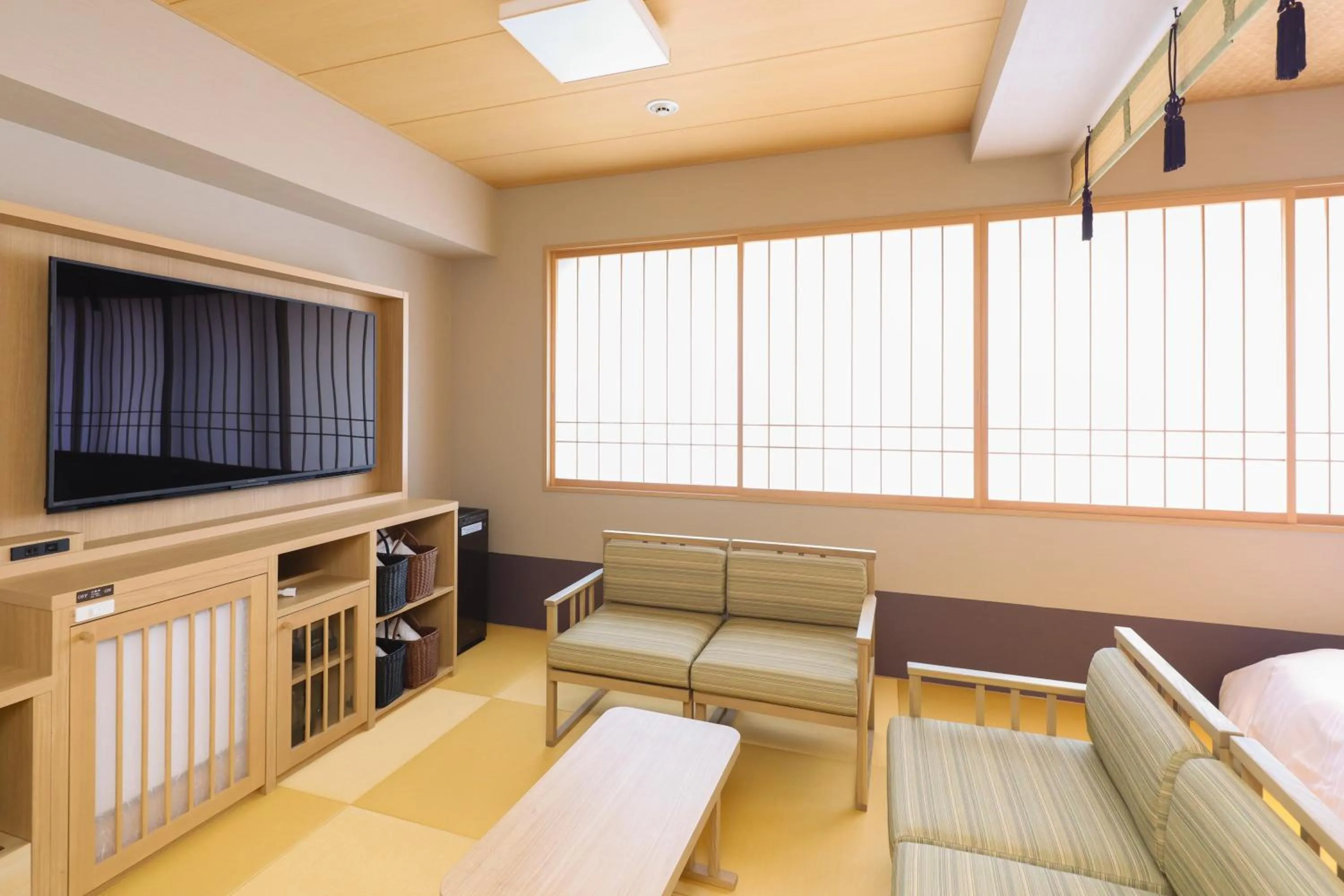 Photo of the whole room, Bed in Natural Hot Spring Higo no Yu Onyado Nono Kumamoto