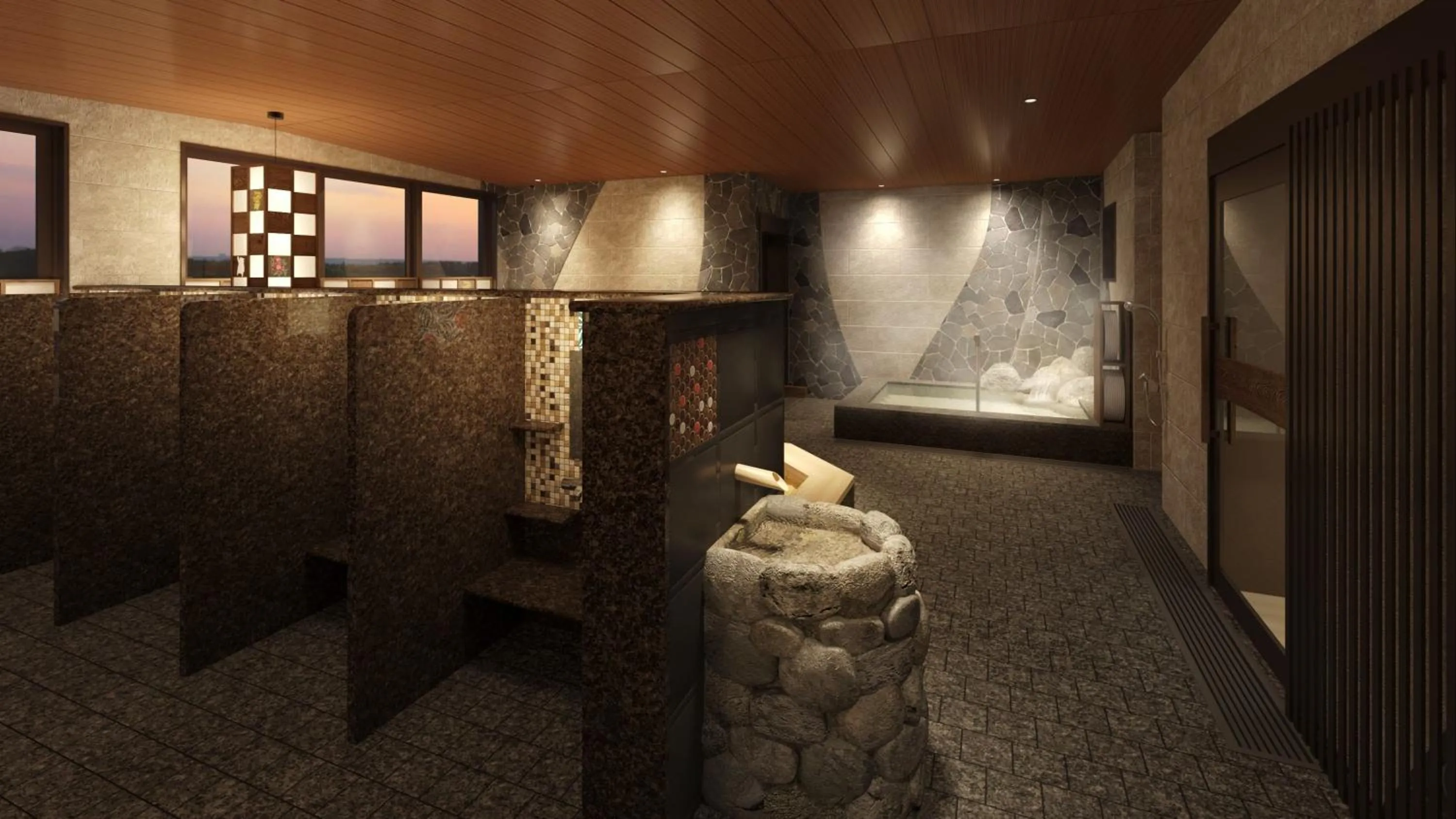 Public Bath in Natural Hot Spring Higo no Yu Onyado Nono Kumamoto