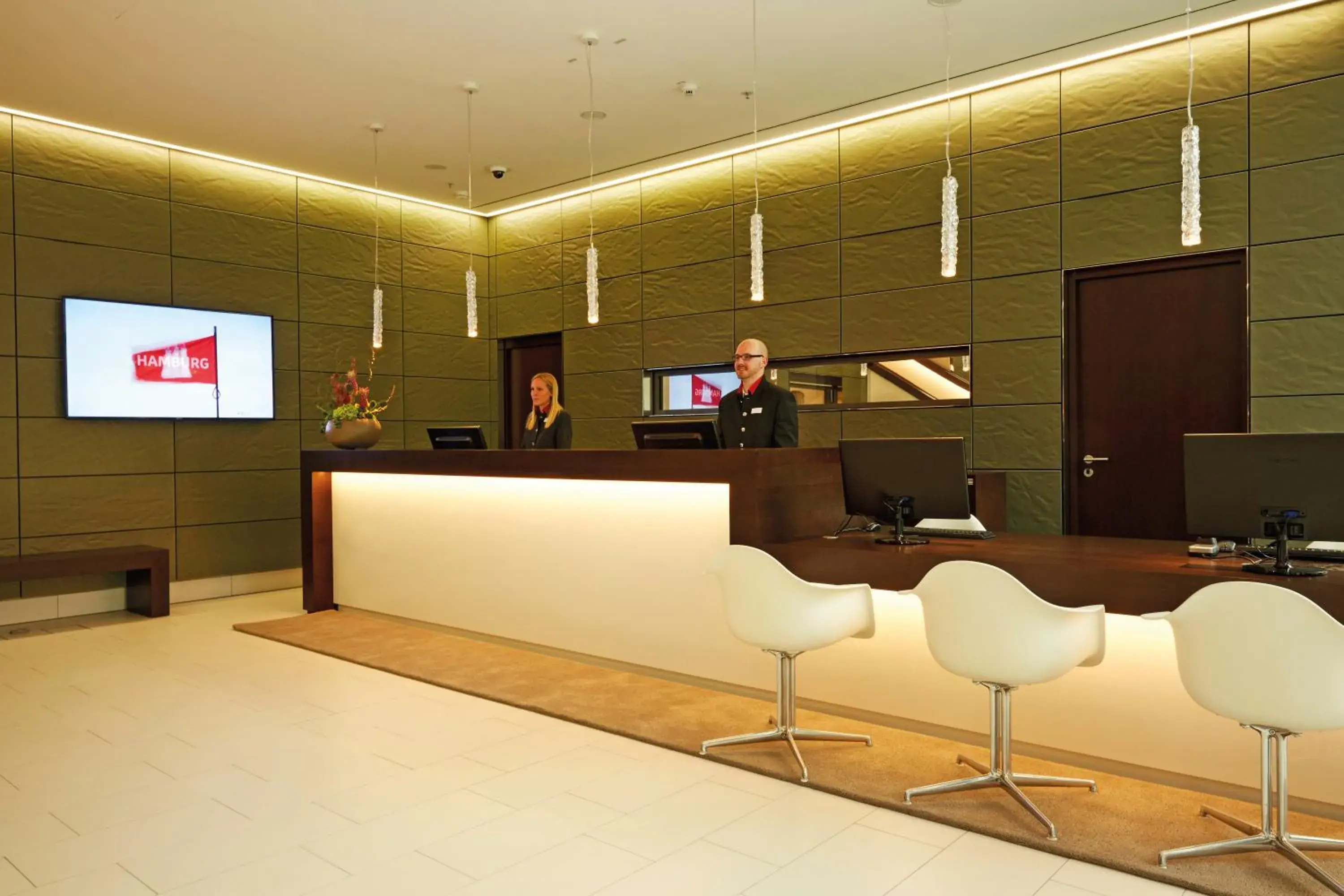 Lobby or reception in HYPERION Hotel Hamburg City, Trademark Collection by Wyndham Lobby or reception in HYPERION Hotel Hamburg City, Trademark Collection by Wyndham