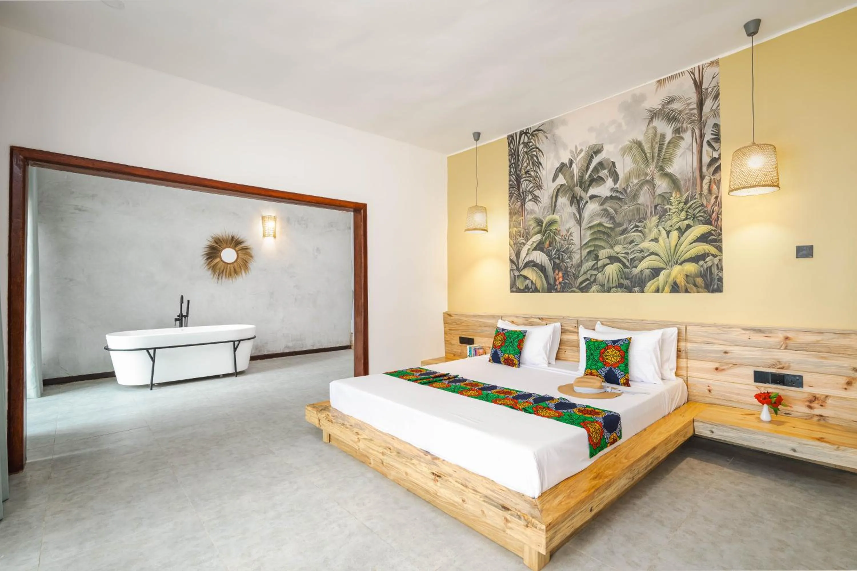 Bedroom, Bed in The Soul Zanzibar Beach Hotel & Spa