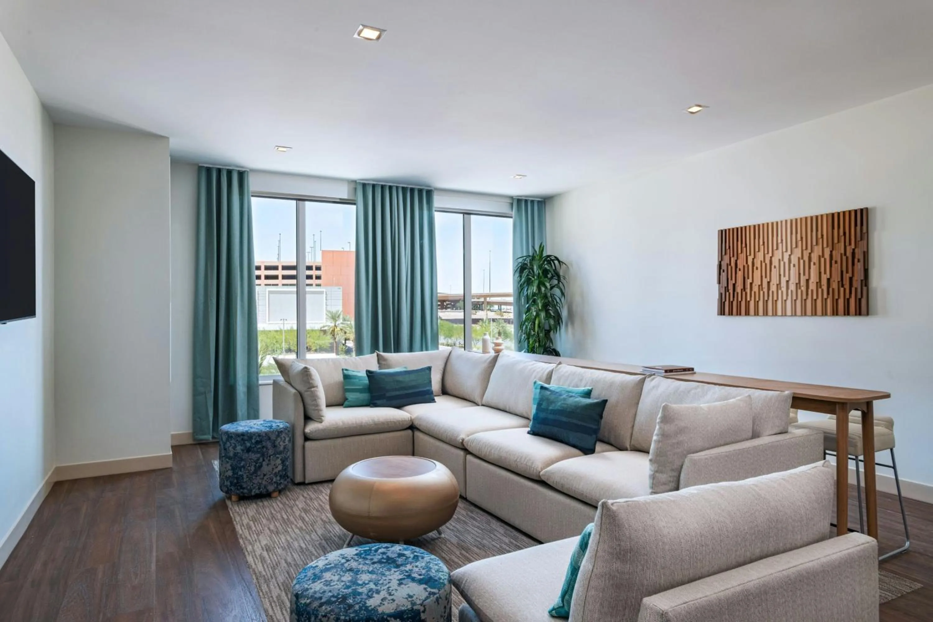 Living room in Element Las Vegas Symphony Park