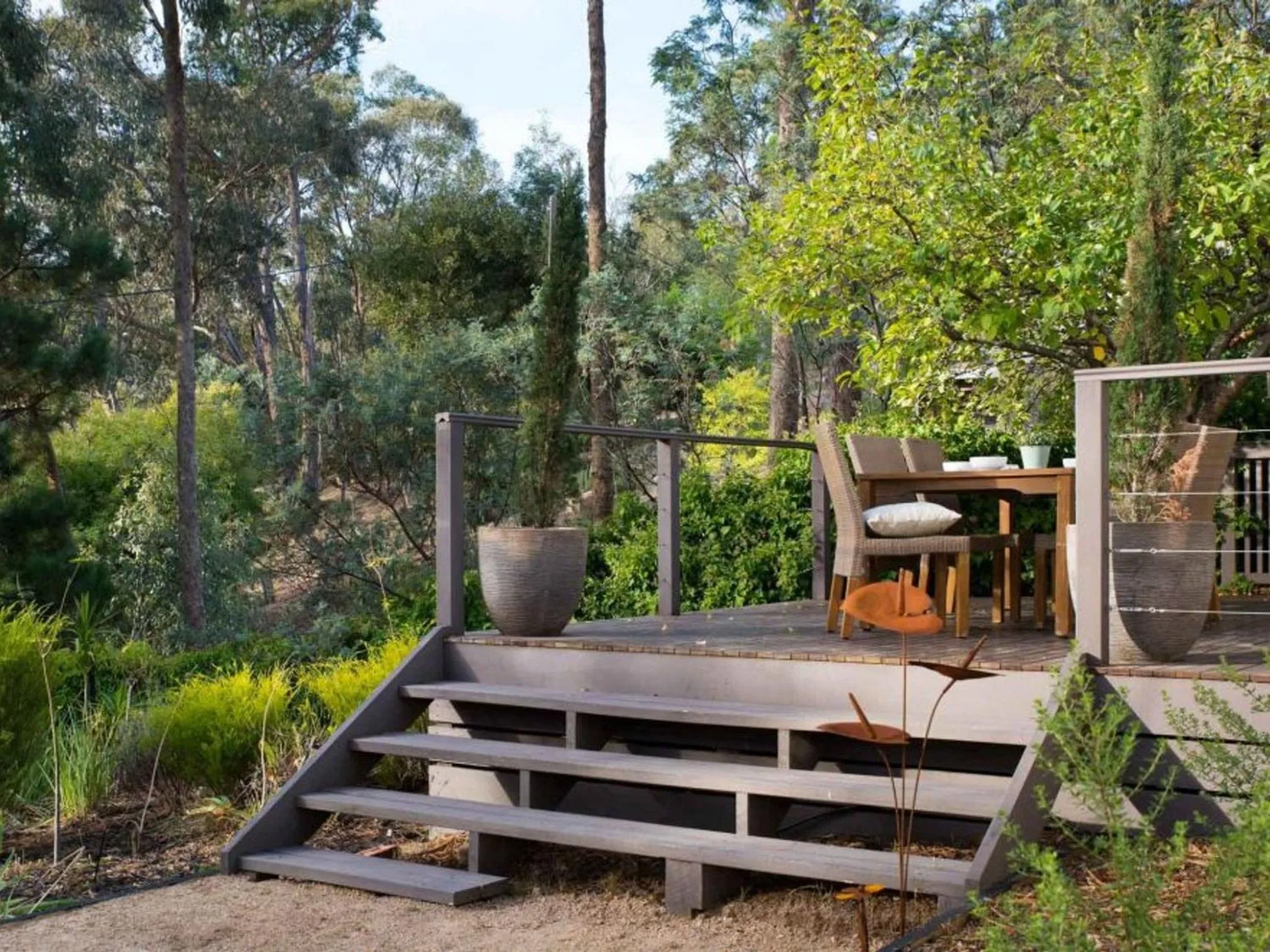 Balcony/Terrace in Viola- cottage retreat in Hepburn Springs