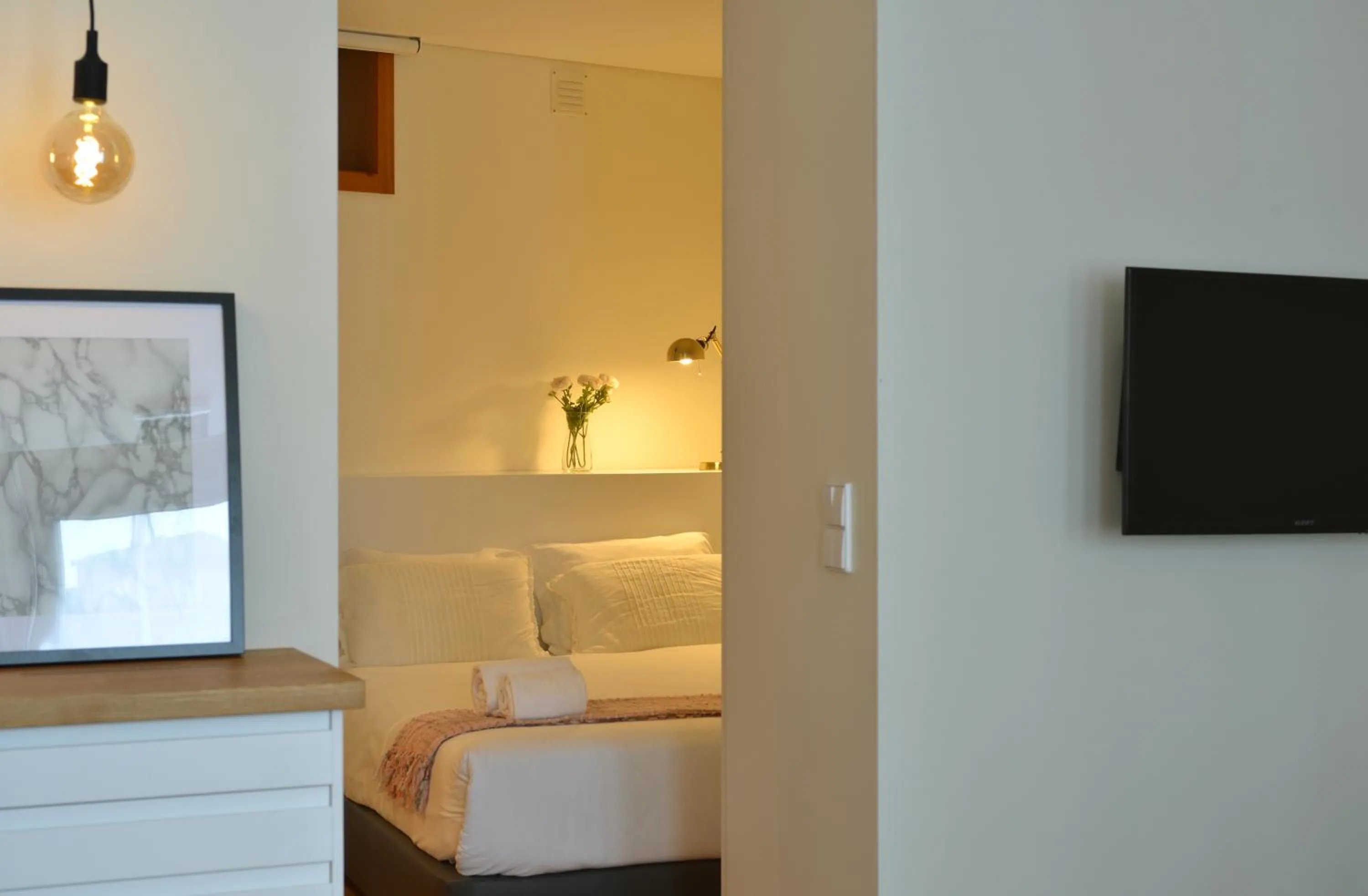 Bedroom, Bed in Spot Apartments Sao Bento