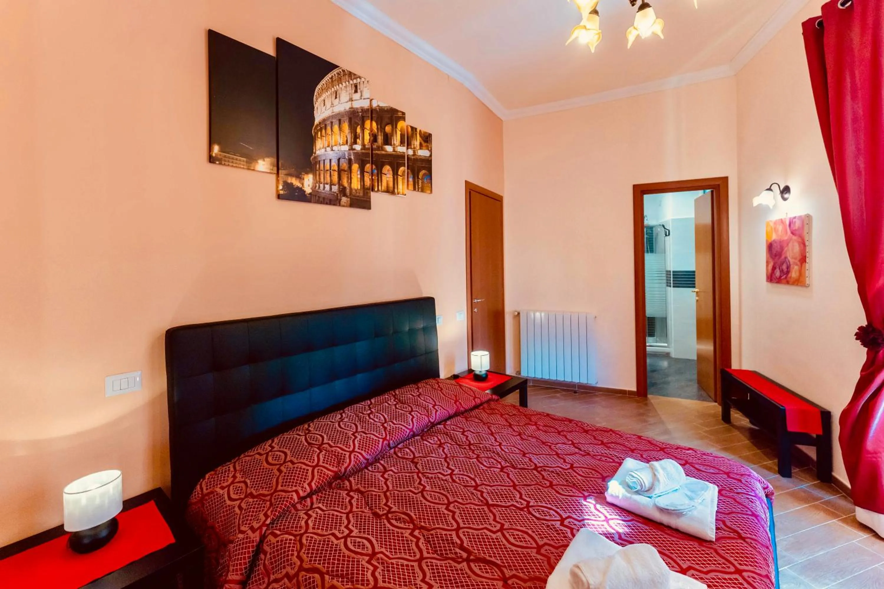 Bed in MICLAD Colosseum Guest House