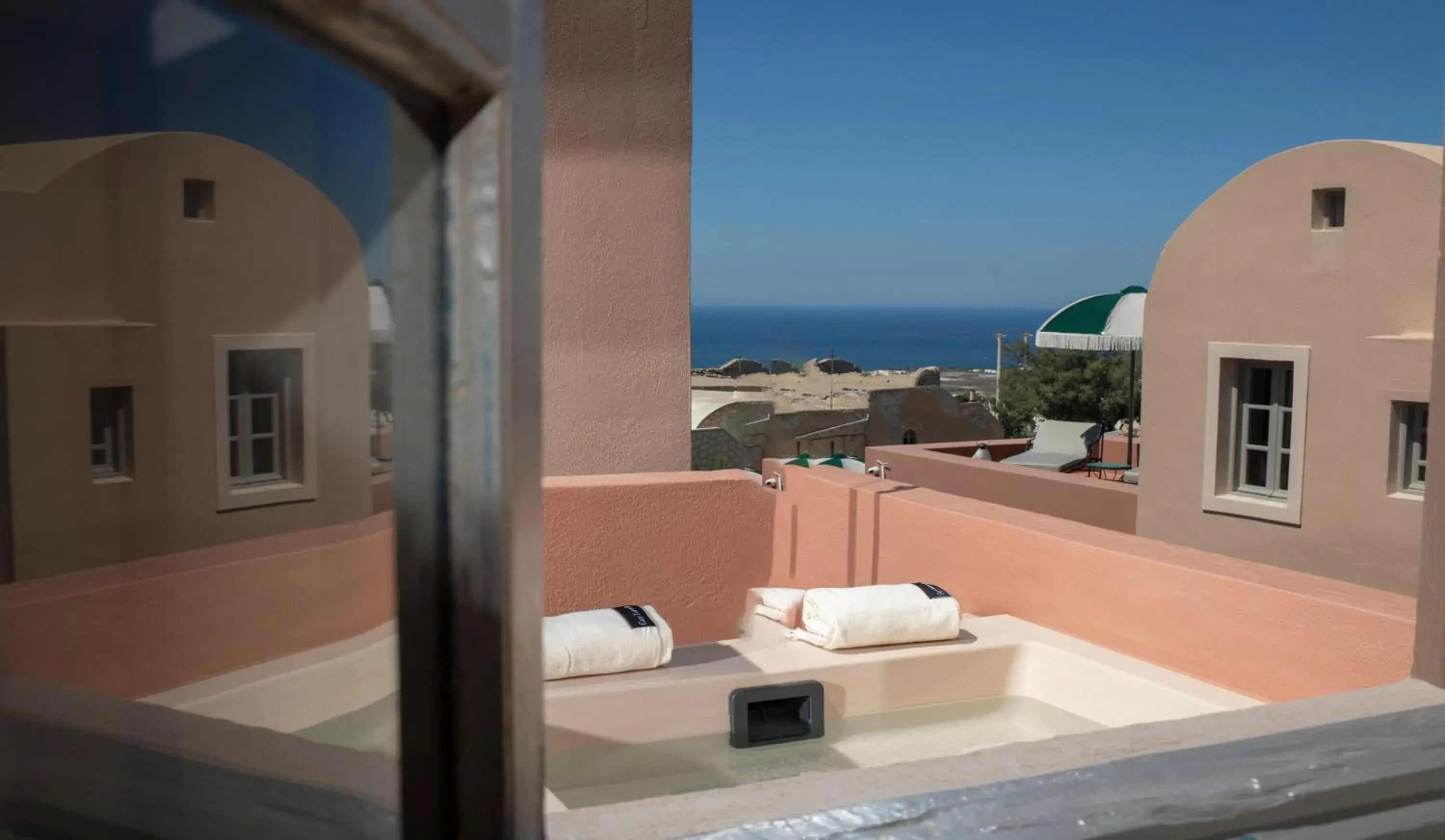 Aurea Suite Sea View with Outdoor Jetted Tub in Terra Verde Oia by K&K Aurea Suite Sea View with Outdoor Jetted Tub in Terra Verde Oia by K&K