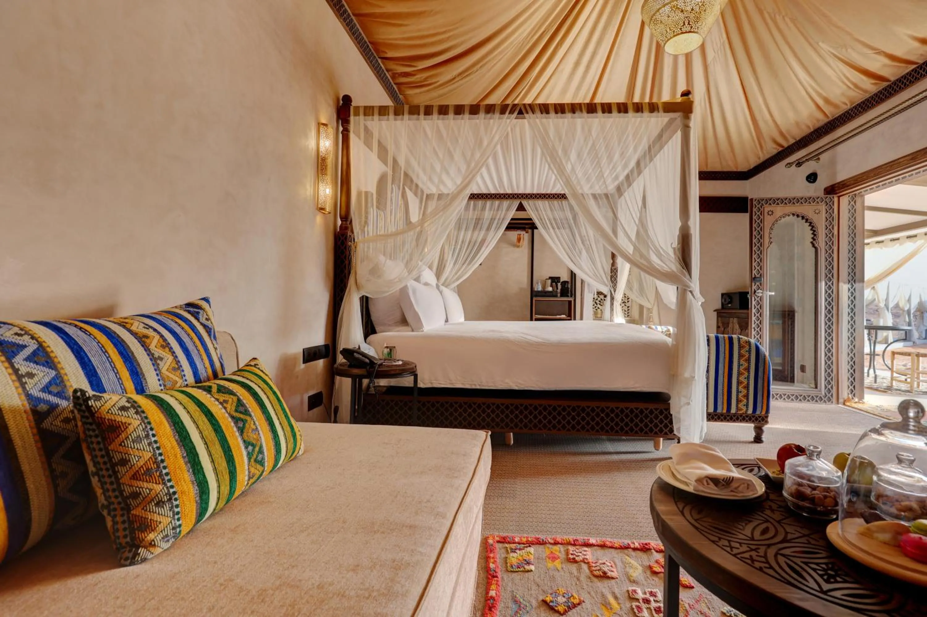 Bed in Palmeraie Oasis Camp - A member of Barcelo Hotel Group