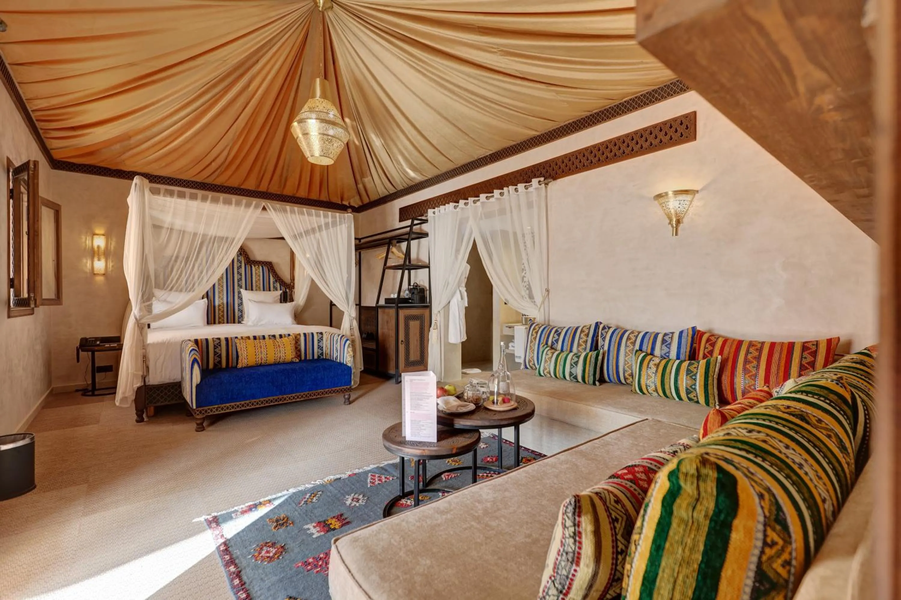 Bedroom, Bed in Palmeraie Oasis Camp - A member of Barcelo Hotel Group