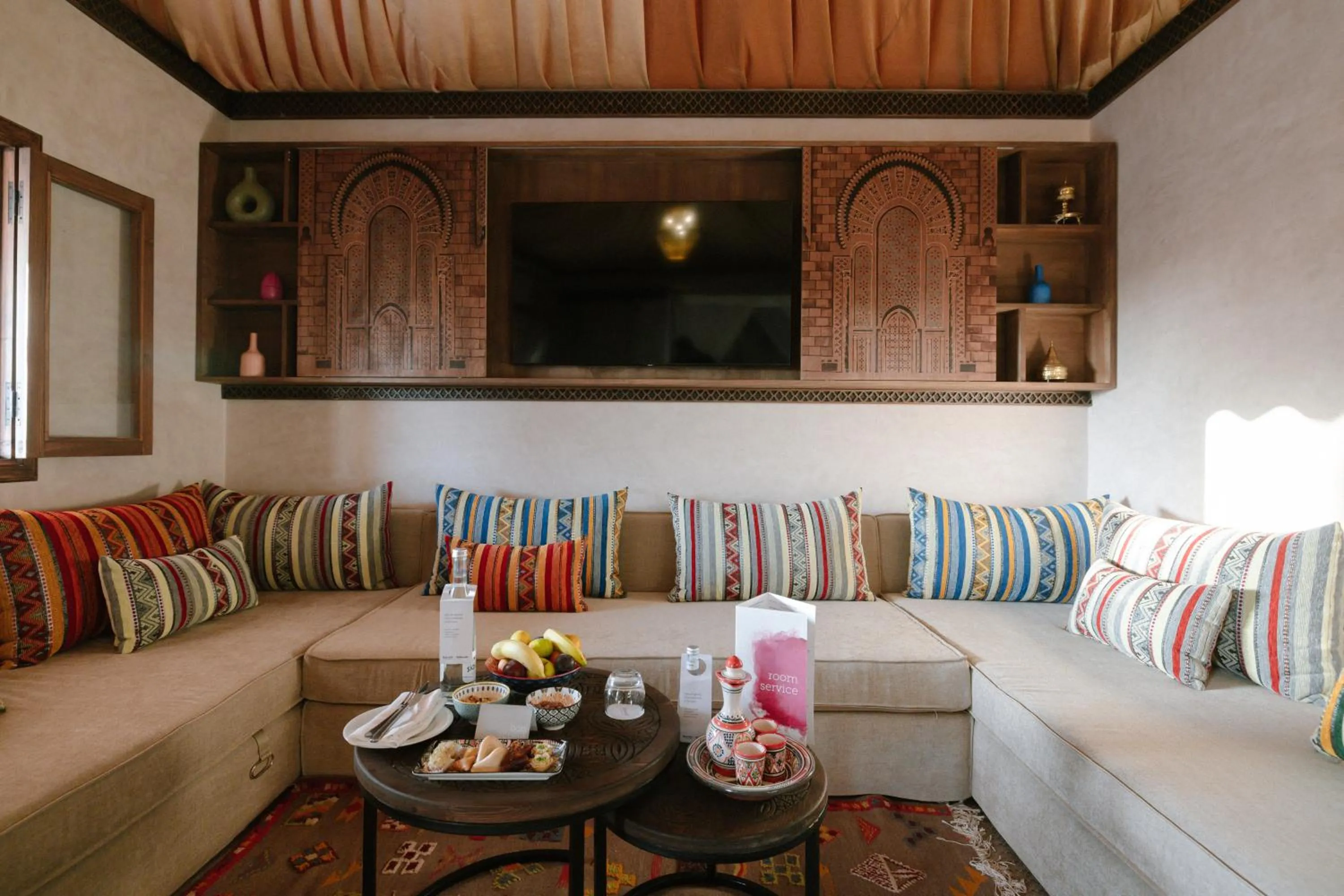 Living room in Palmeraie Oasis Camp - A member of Barcelo Hotel Group