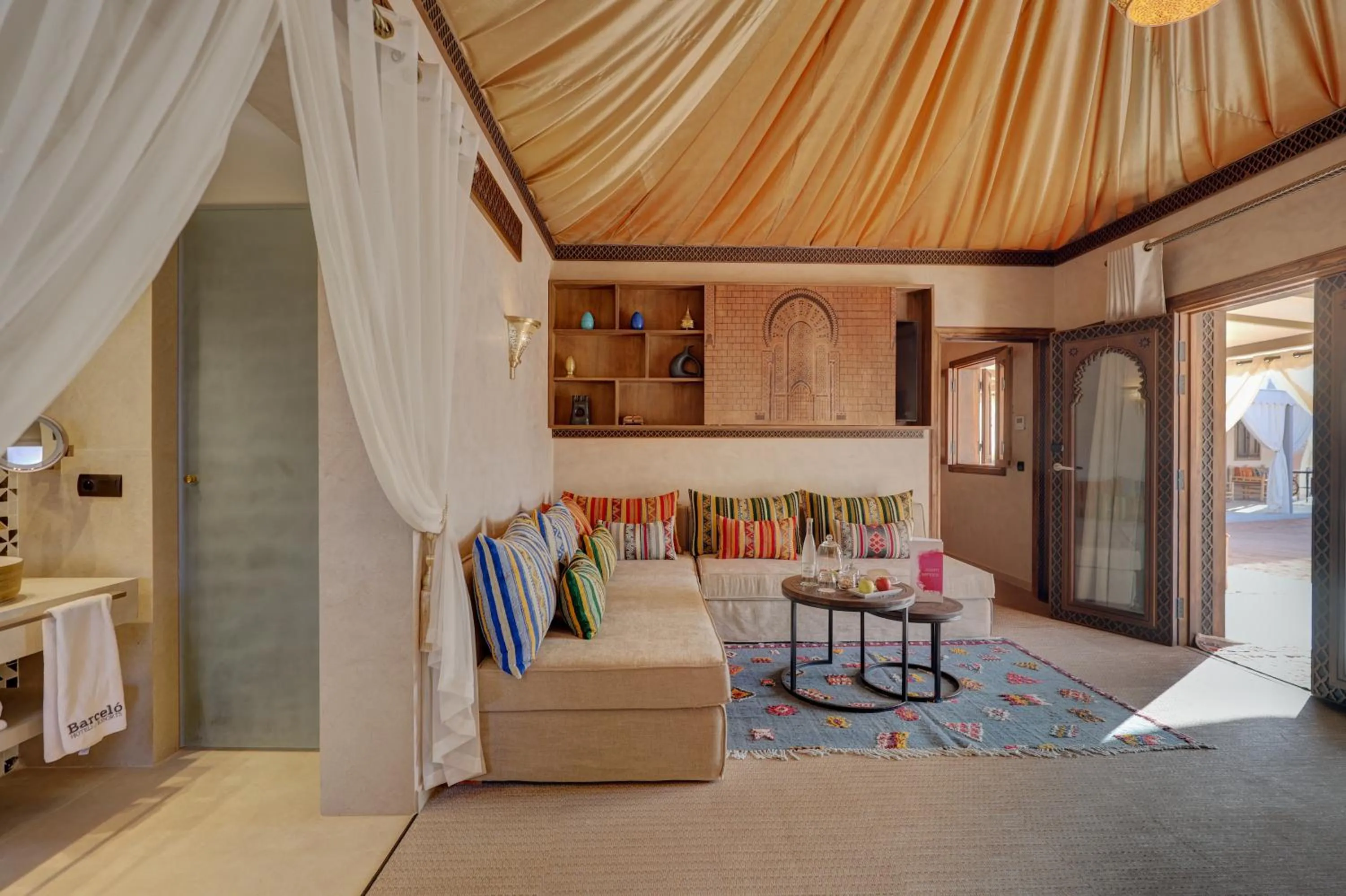 Living room in Palmeraie Oasis Camp - A member of Barcelo Hotel Group