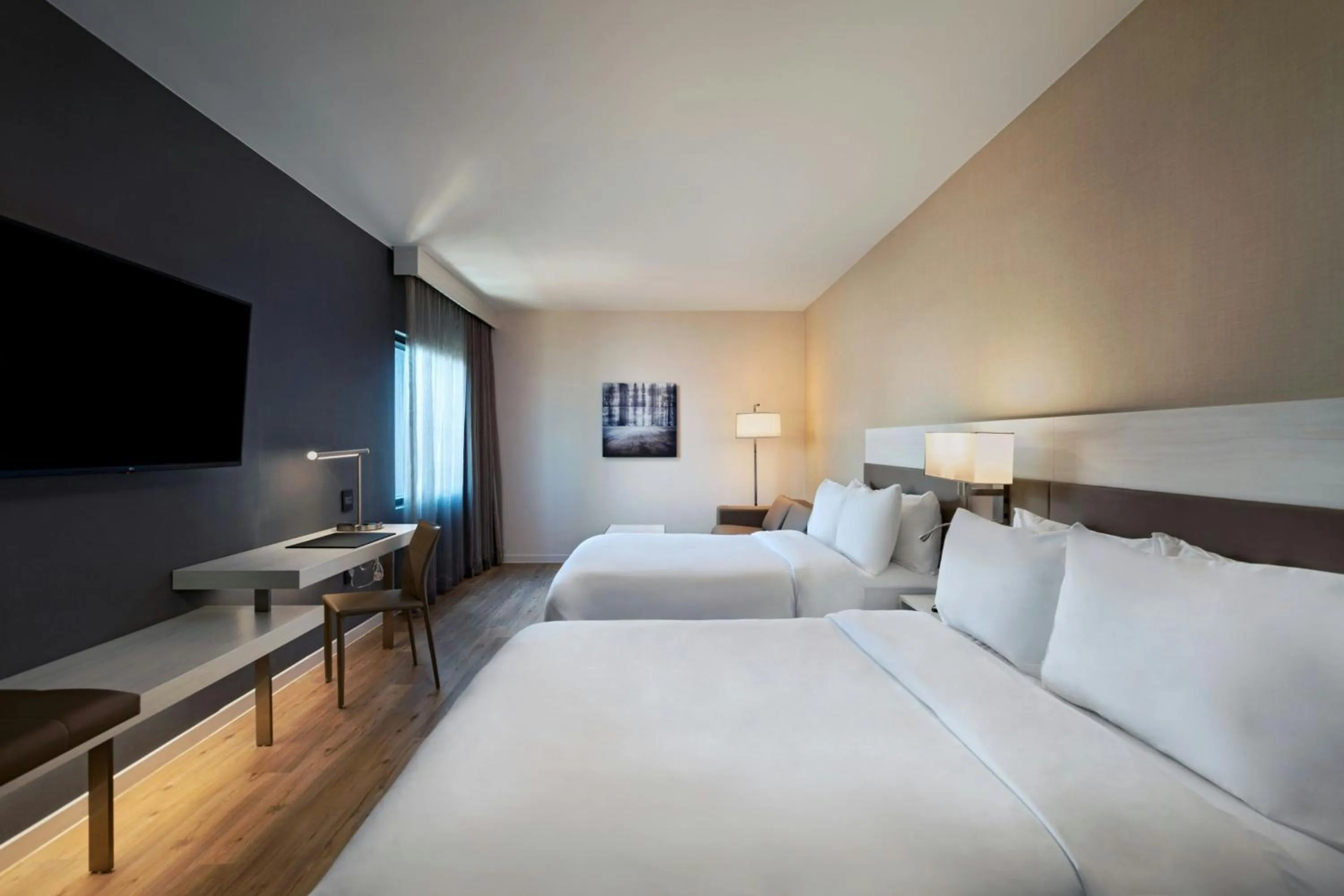 Photo of the whole room, Bed in AC Hotel by Marriott Las Vegas Symphony Park