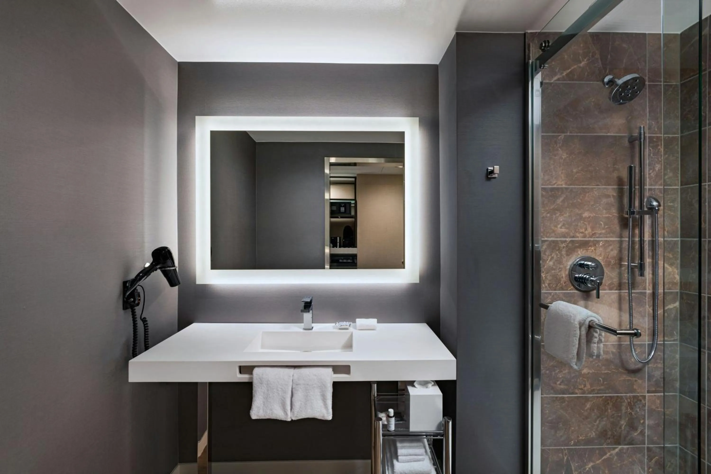 Bathroom in AC Hotel by Marriott Las Vegas Symphony Park