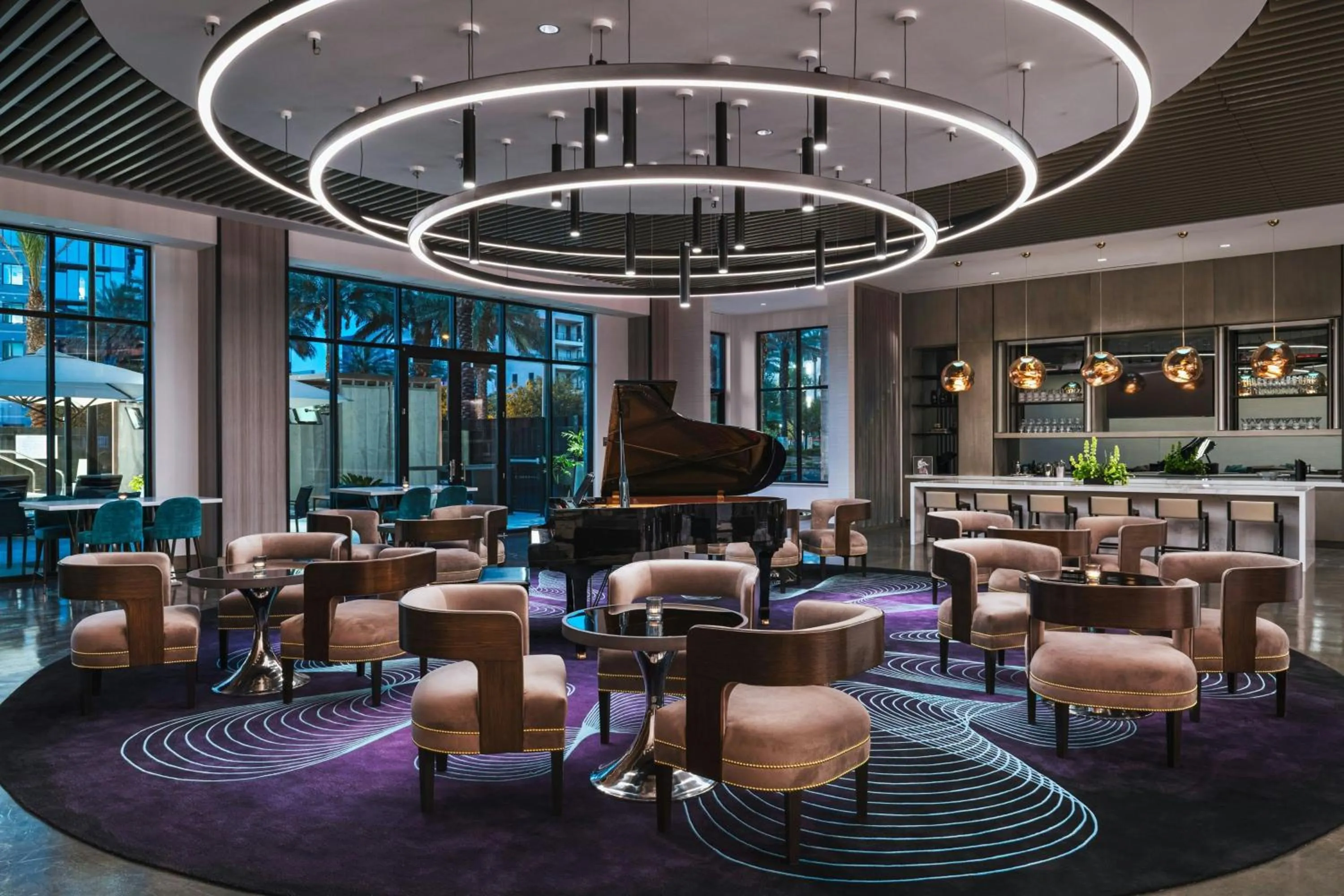 Lounge or bar in AC Hotel by Marriott Las Vegas Symphony Park