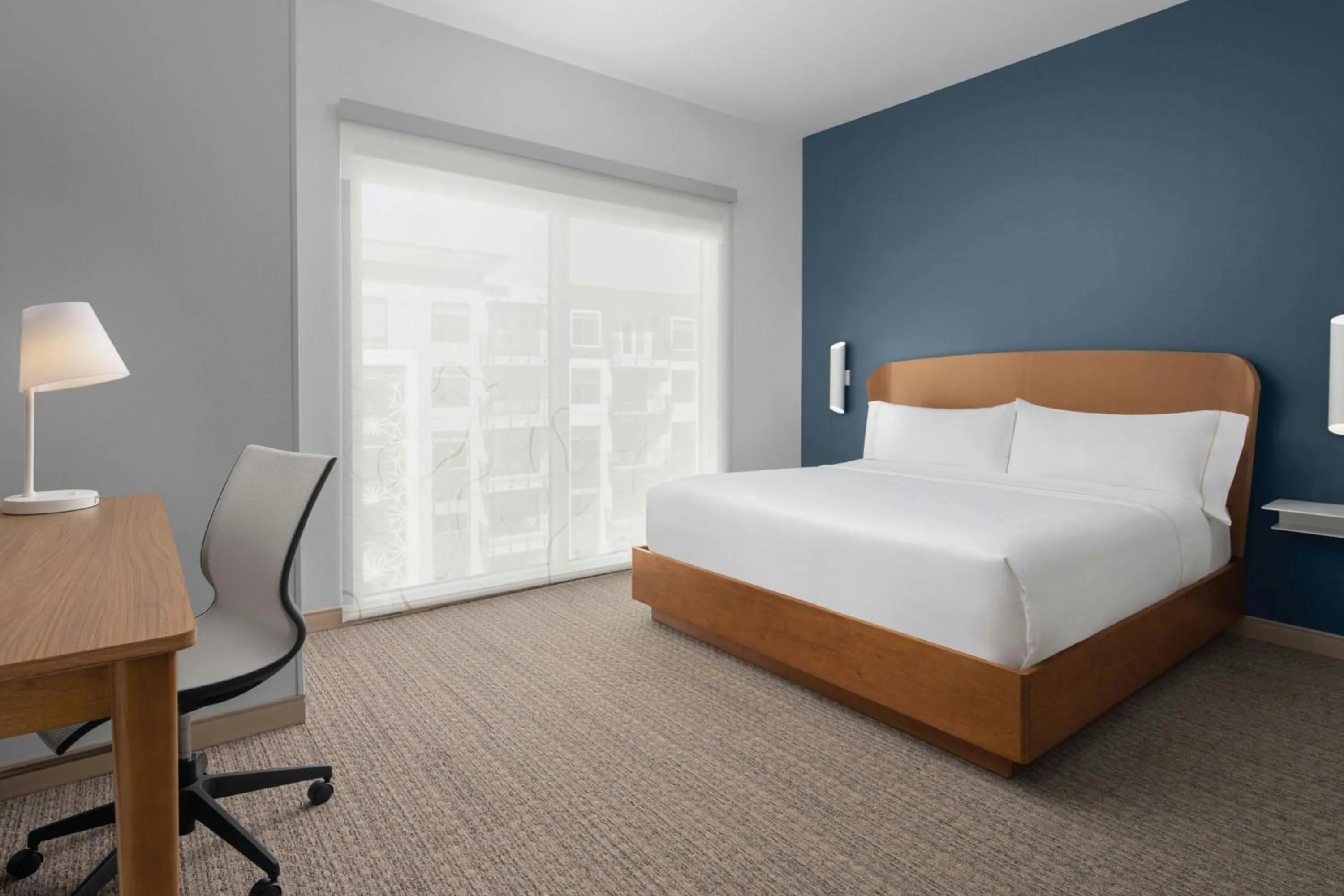 Photo of the whole room, Bed in Element Calgary Downtown