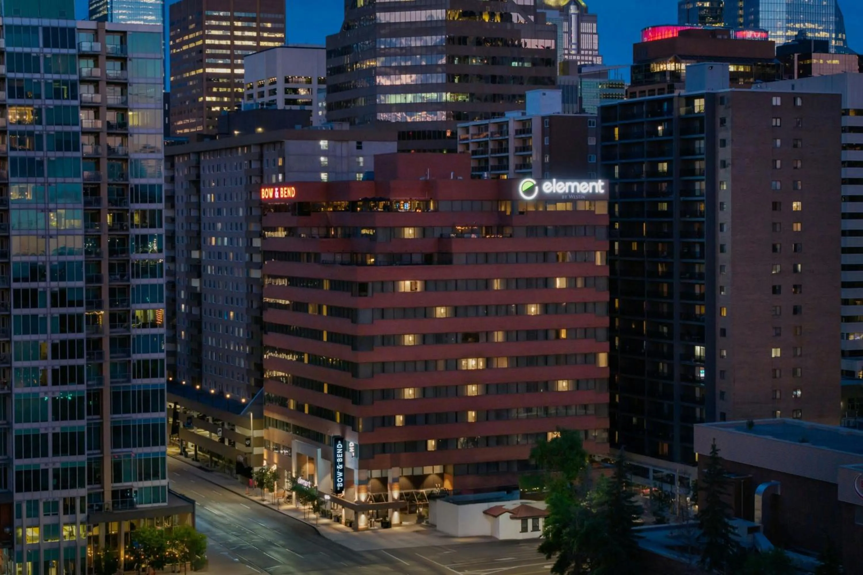 Property building in Element Calgary Downtown