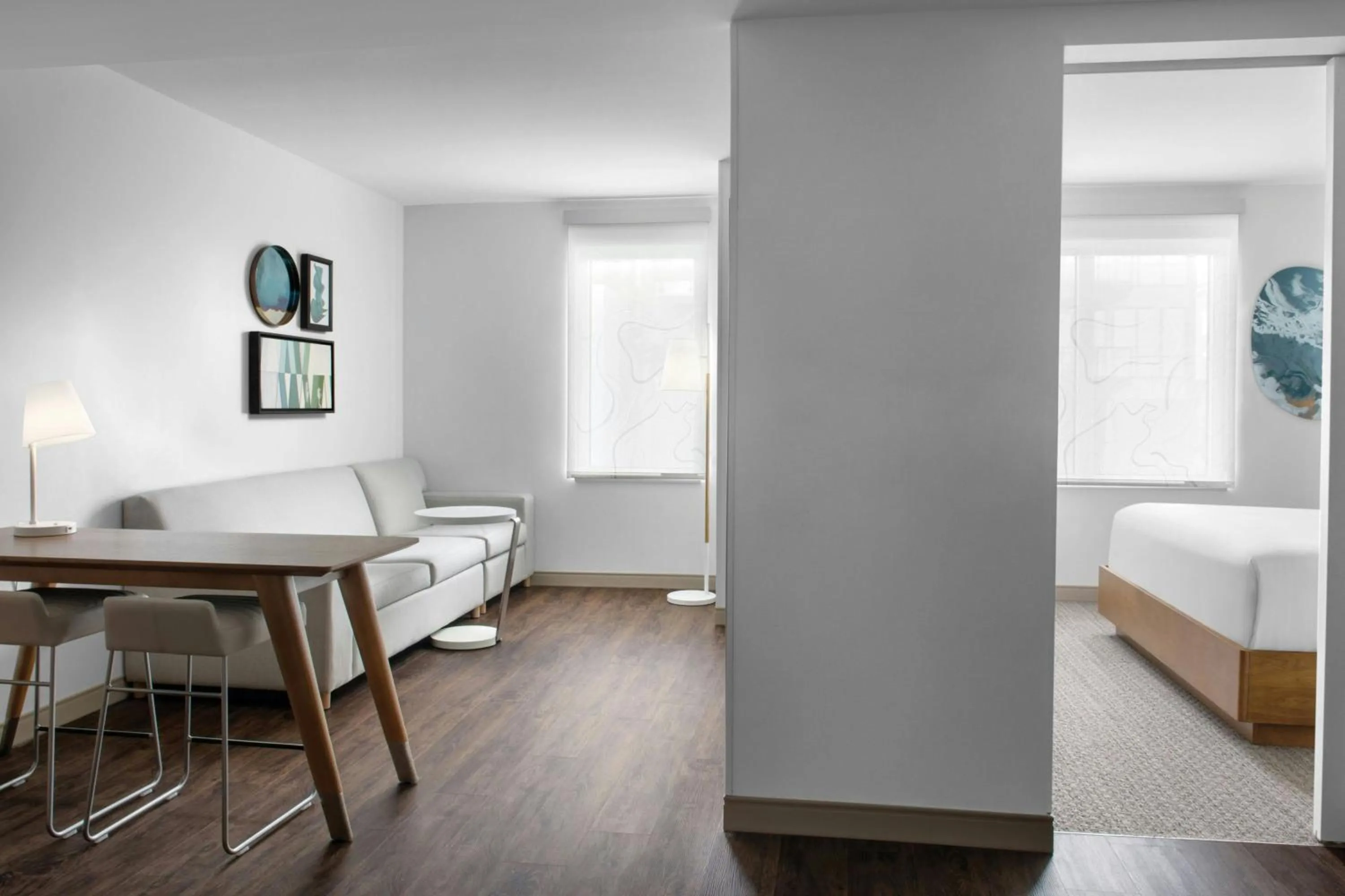 Bedroom, Bed in Element Calgary Downtown