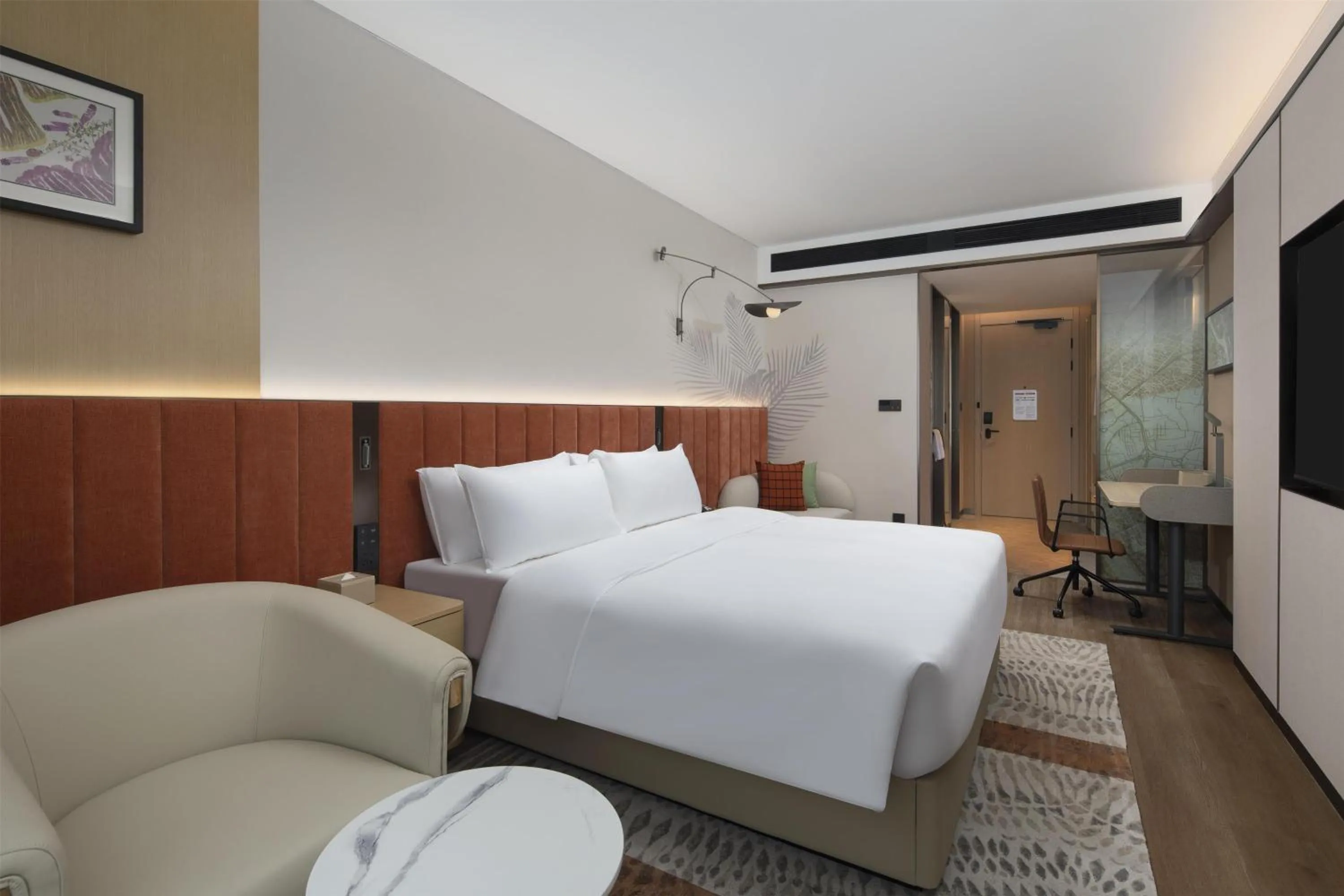 Bed in Hilton Garden Inn Zhangjiajie Tianmen Mountain