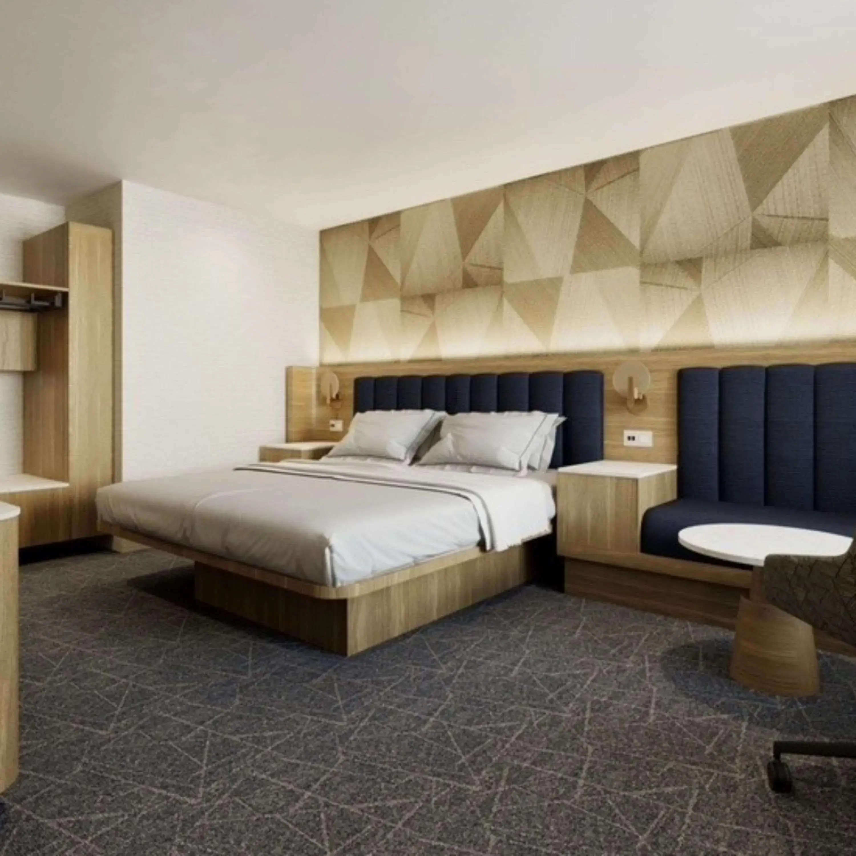 Bed in Hampton Inn By Hilton Calgary Downtown Bed in Hampton Inn By Hilton Calgary Downtown