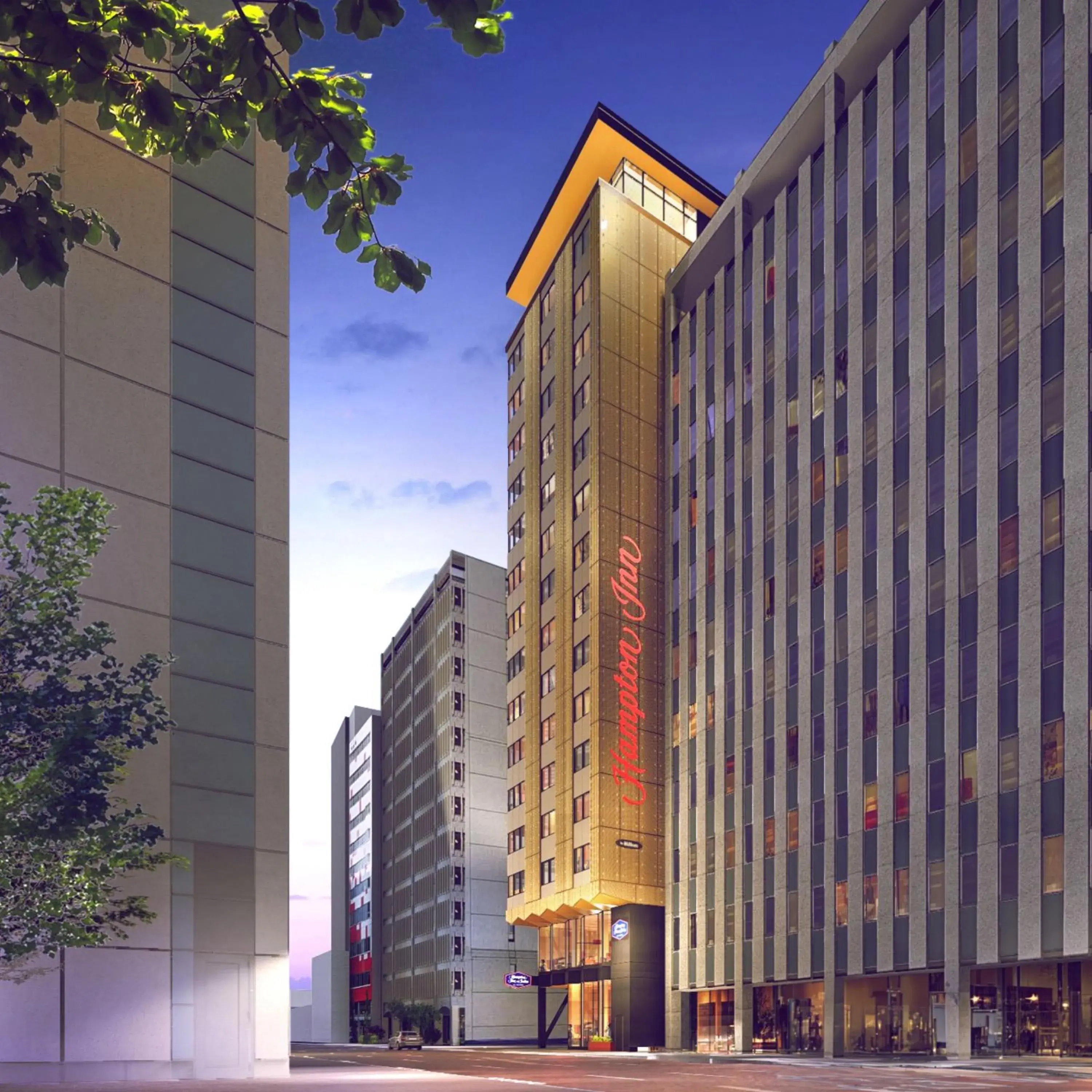 Property building in Hampton Inn By Hilton Calgary Downtown Property building in Hampton Inn By Hilton Calgary Downtown