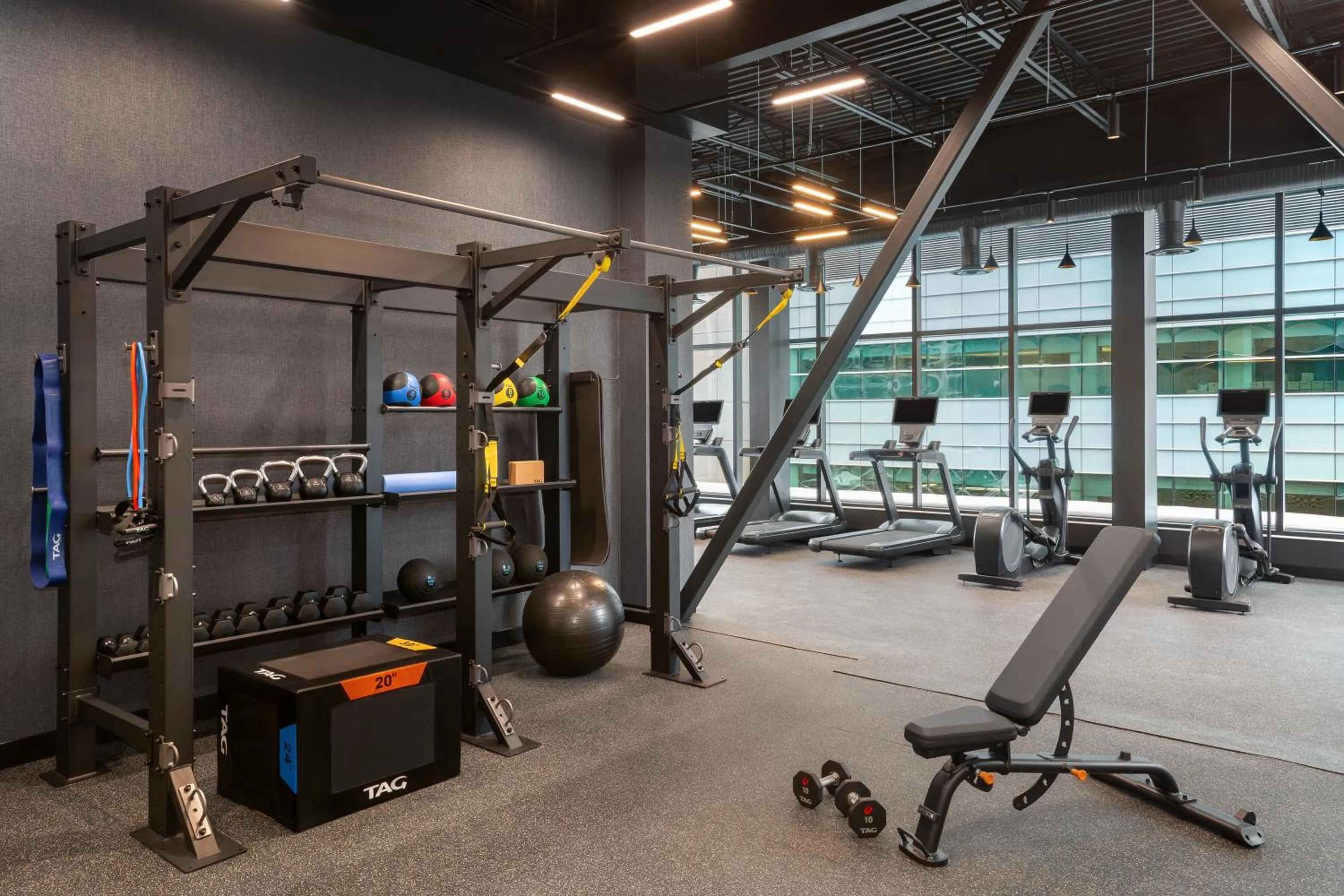 Fitness centre/facilities in Hampton Inn By Hilton Calgary Downtown