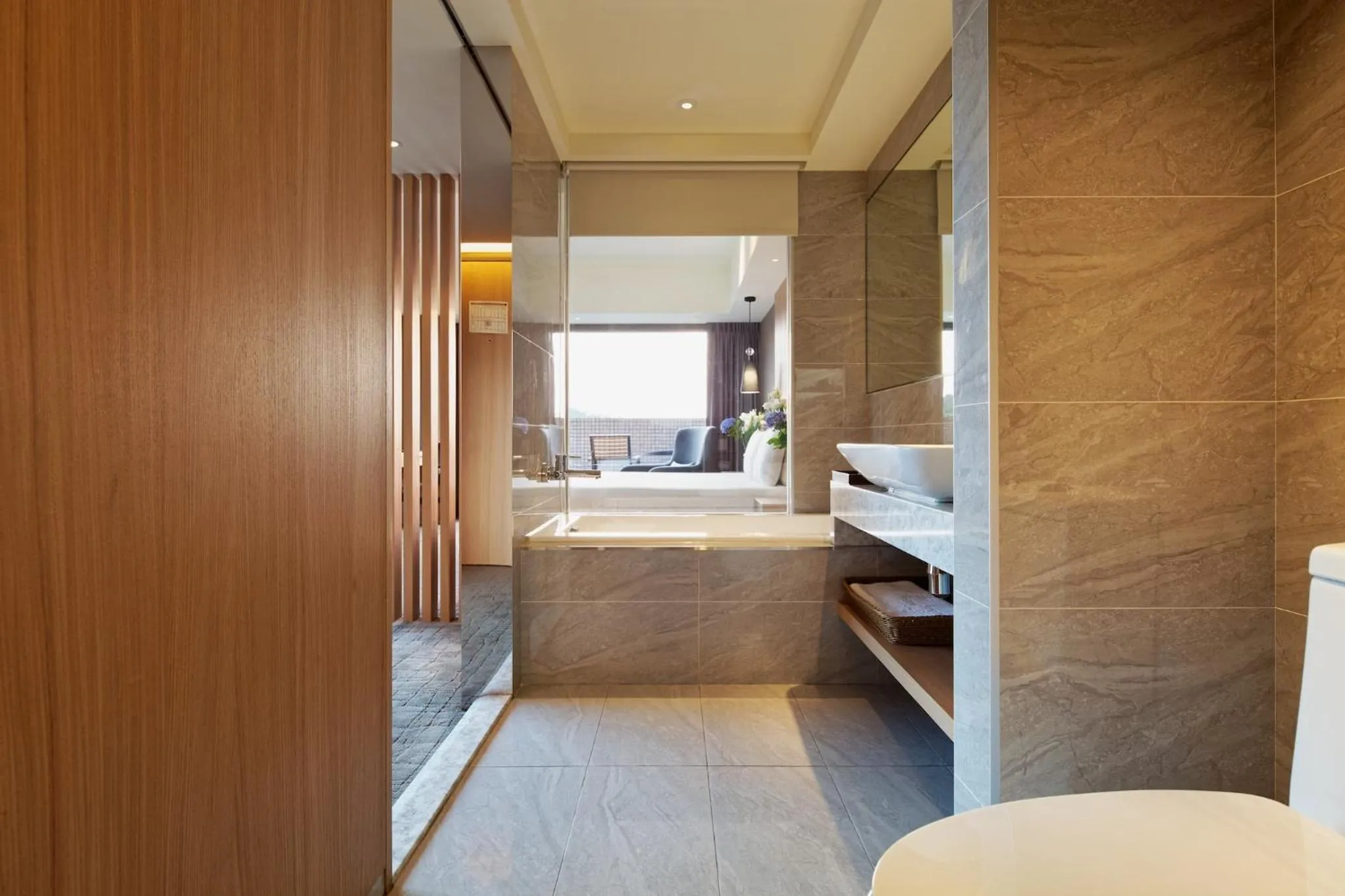 Bathroom, Bed in CHECK inn SELECT Taipei NeiHu